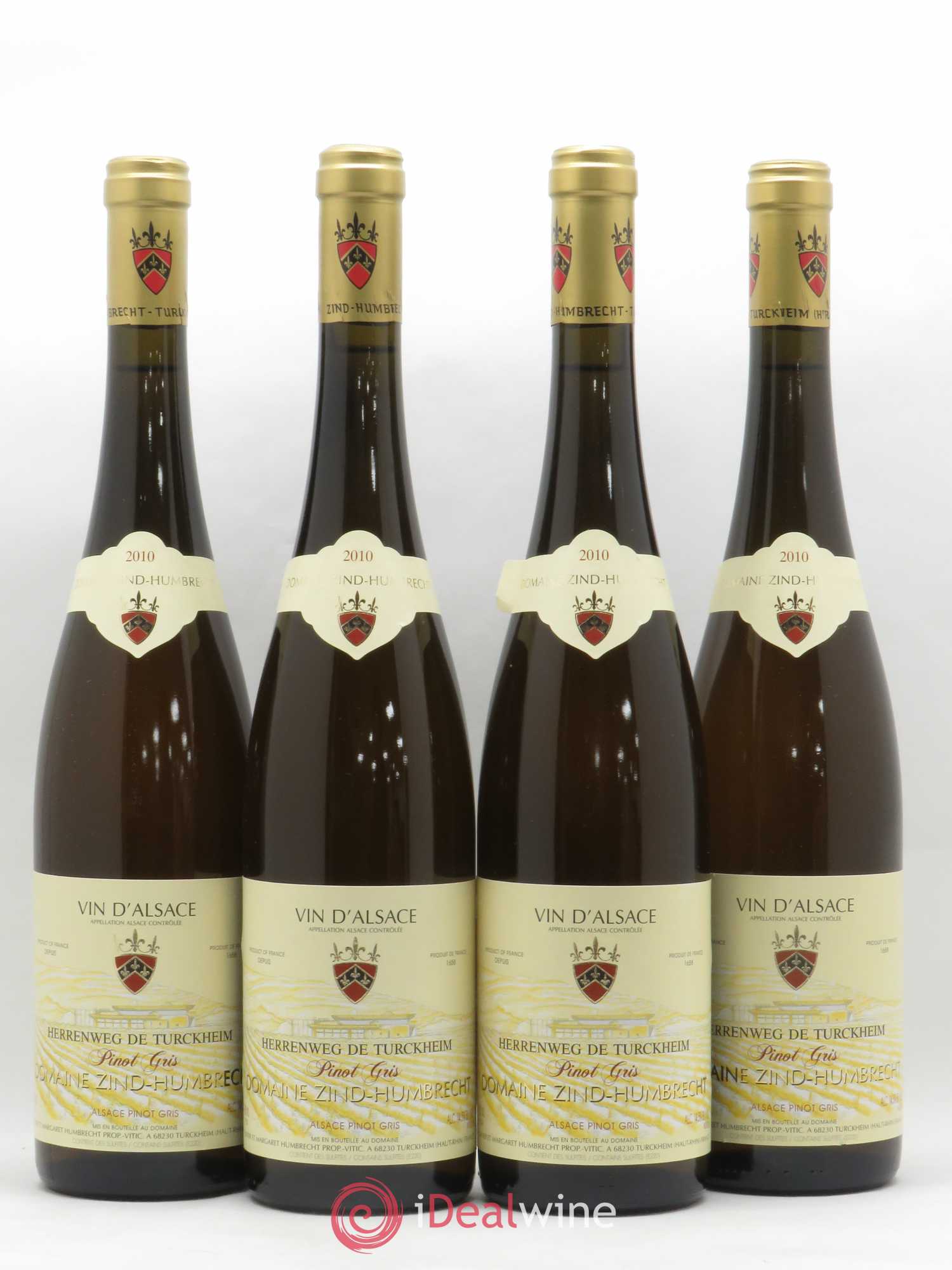 Pinot Gris Herrenweg de Turckheim Zind Humbrech 2010 - Posten von 4 Flaschen - 0