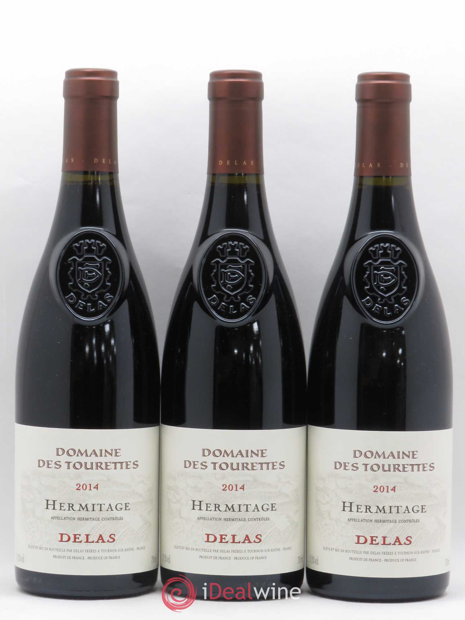 Hermitage Domaine des Tourettes Delas Frères 2014 - Lot de 3 bouteilles - 0