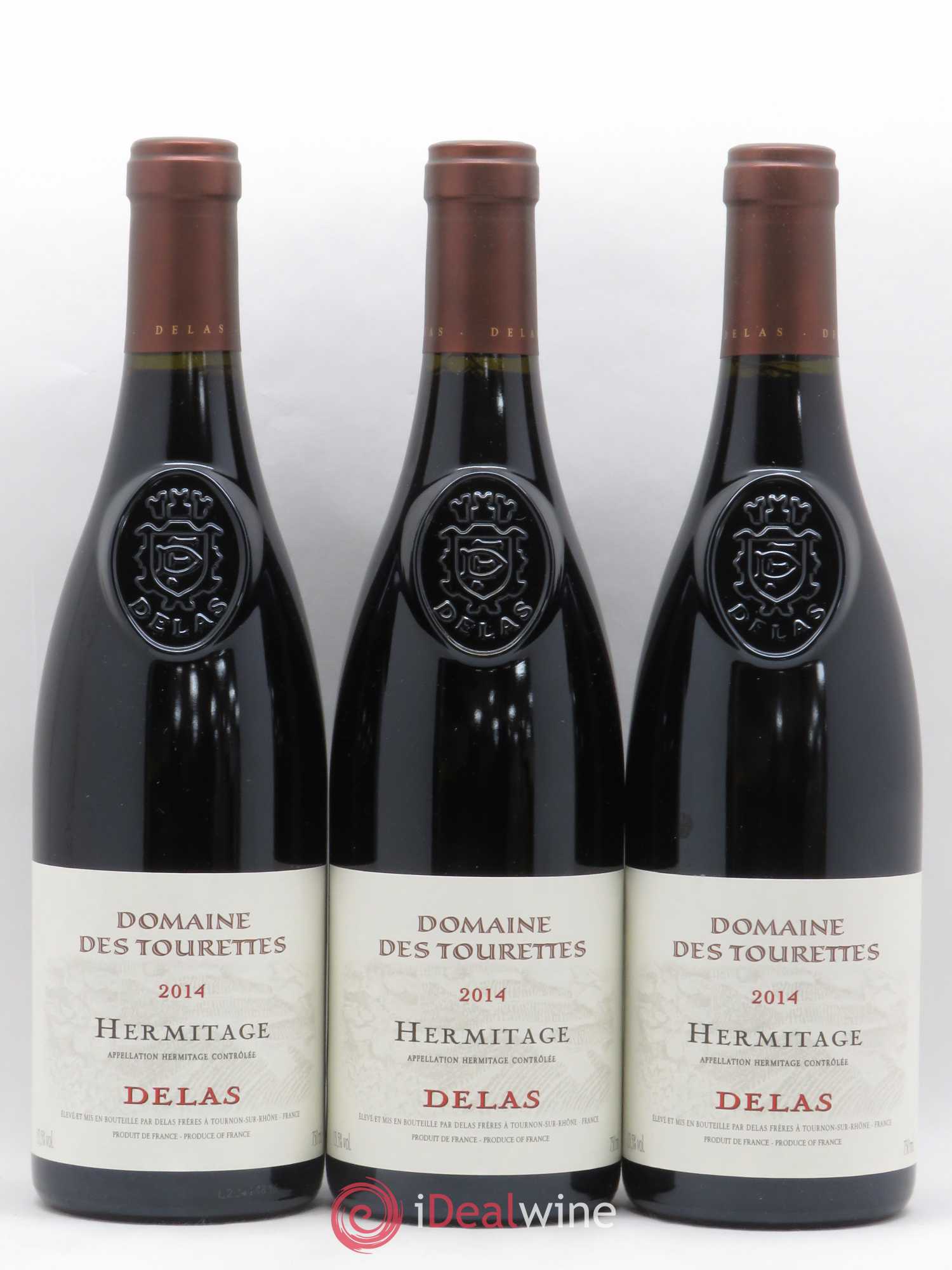 Hermitage Domaine des Tourettes Delas Frères 2014 - Lot de 3 bouteilles - 0