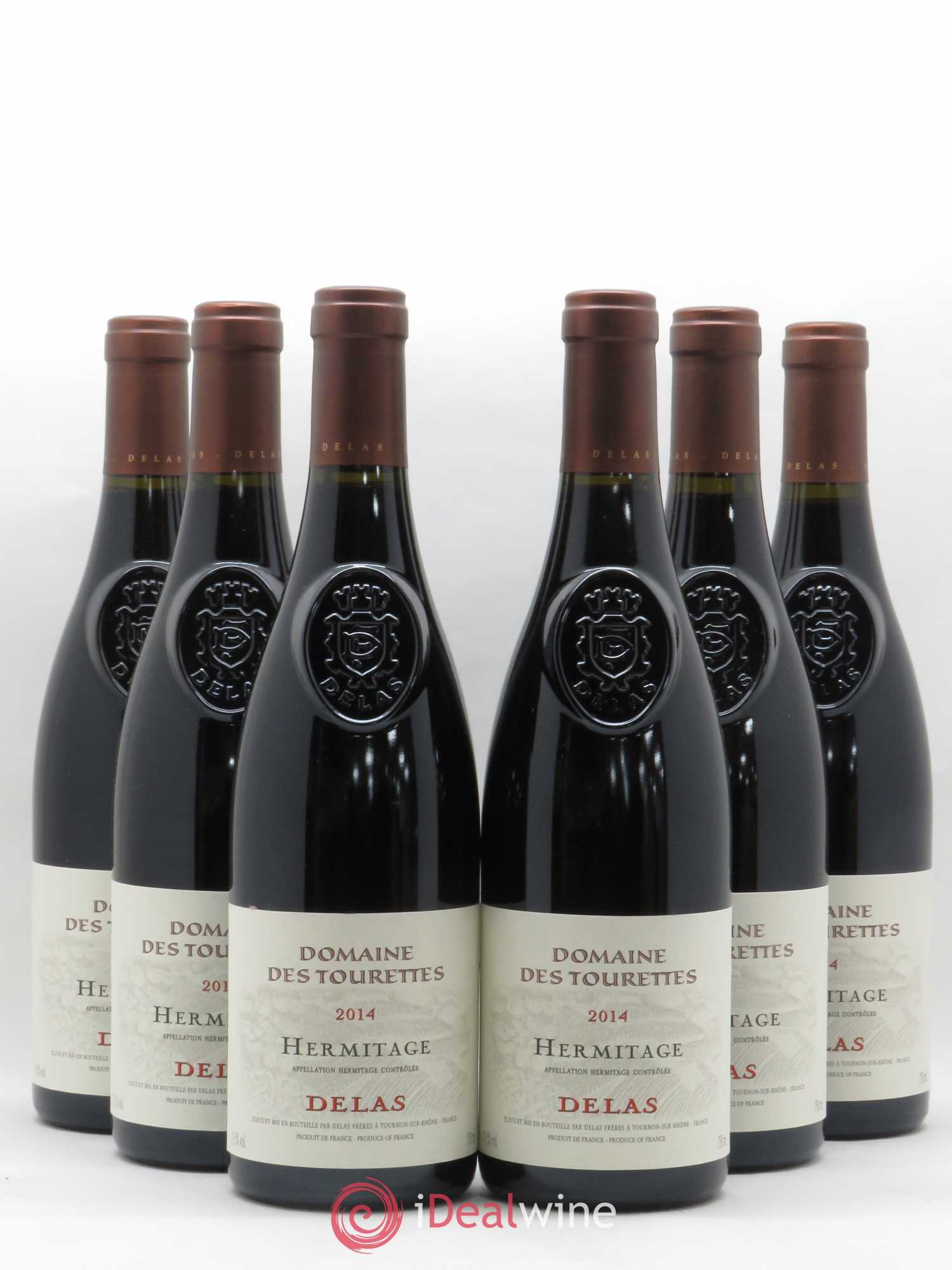 Hermitage Domaine des Tourettes Delas Frères 2014 - Lot de 6 bouteilles - 0
