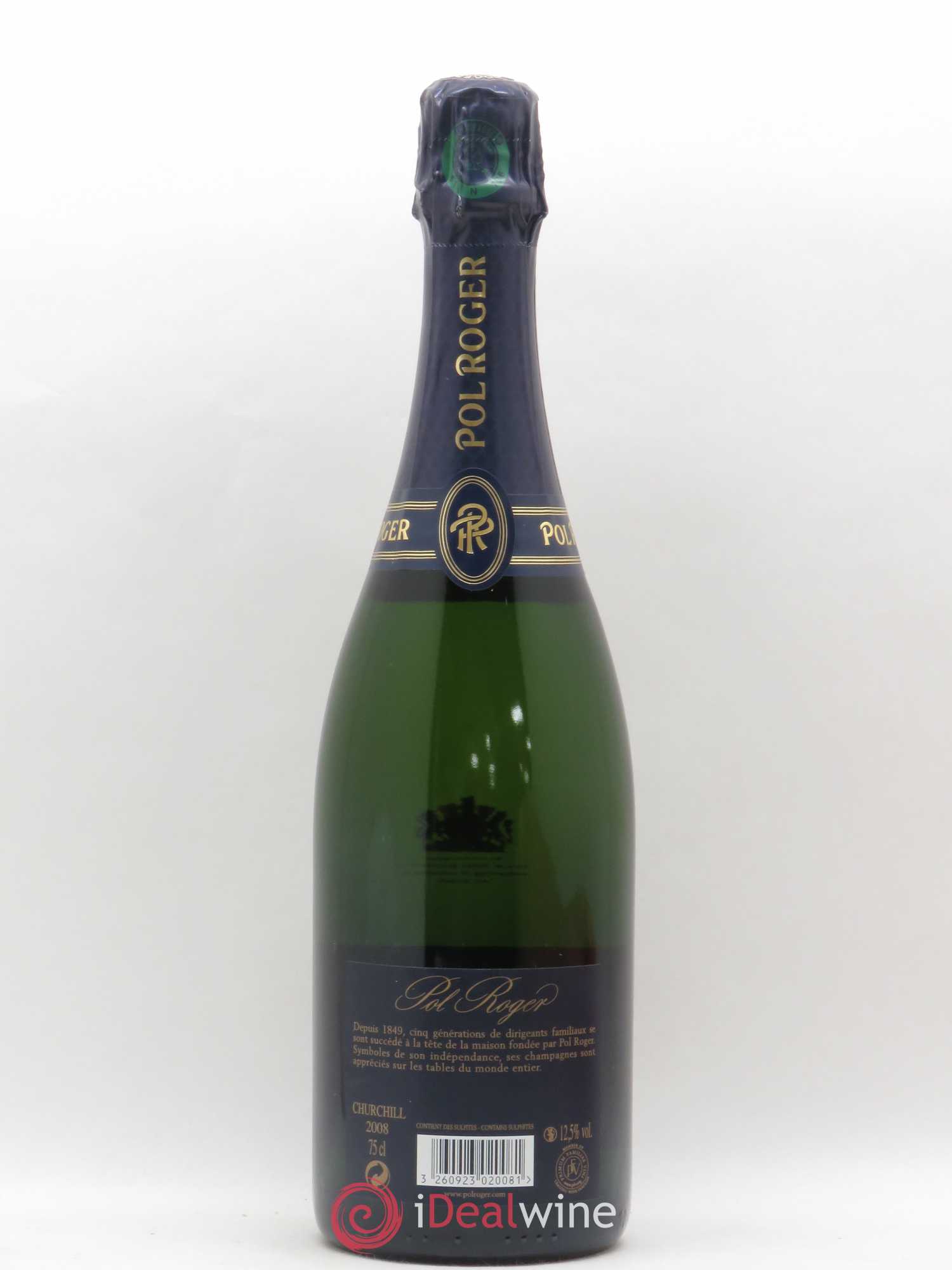 Cuvée Winston Churchill Pol Roger 2008 - Lot de 1 bouteille - 1