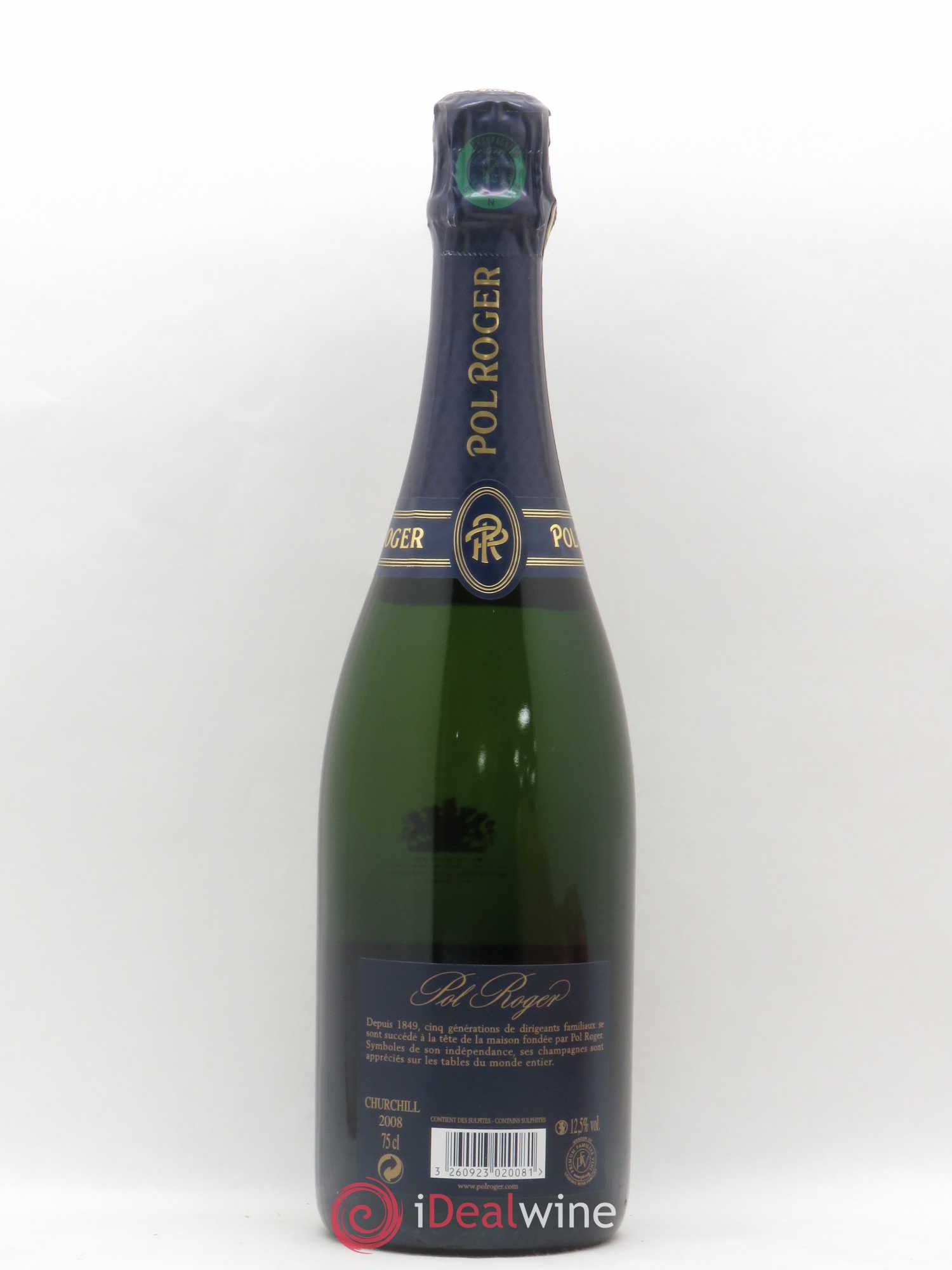 Cuvée Winston Churchill Pol Roger 2008 - Lot de 1 bouteille - 1