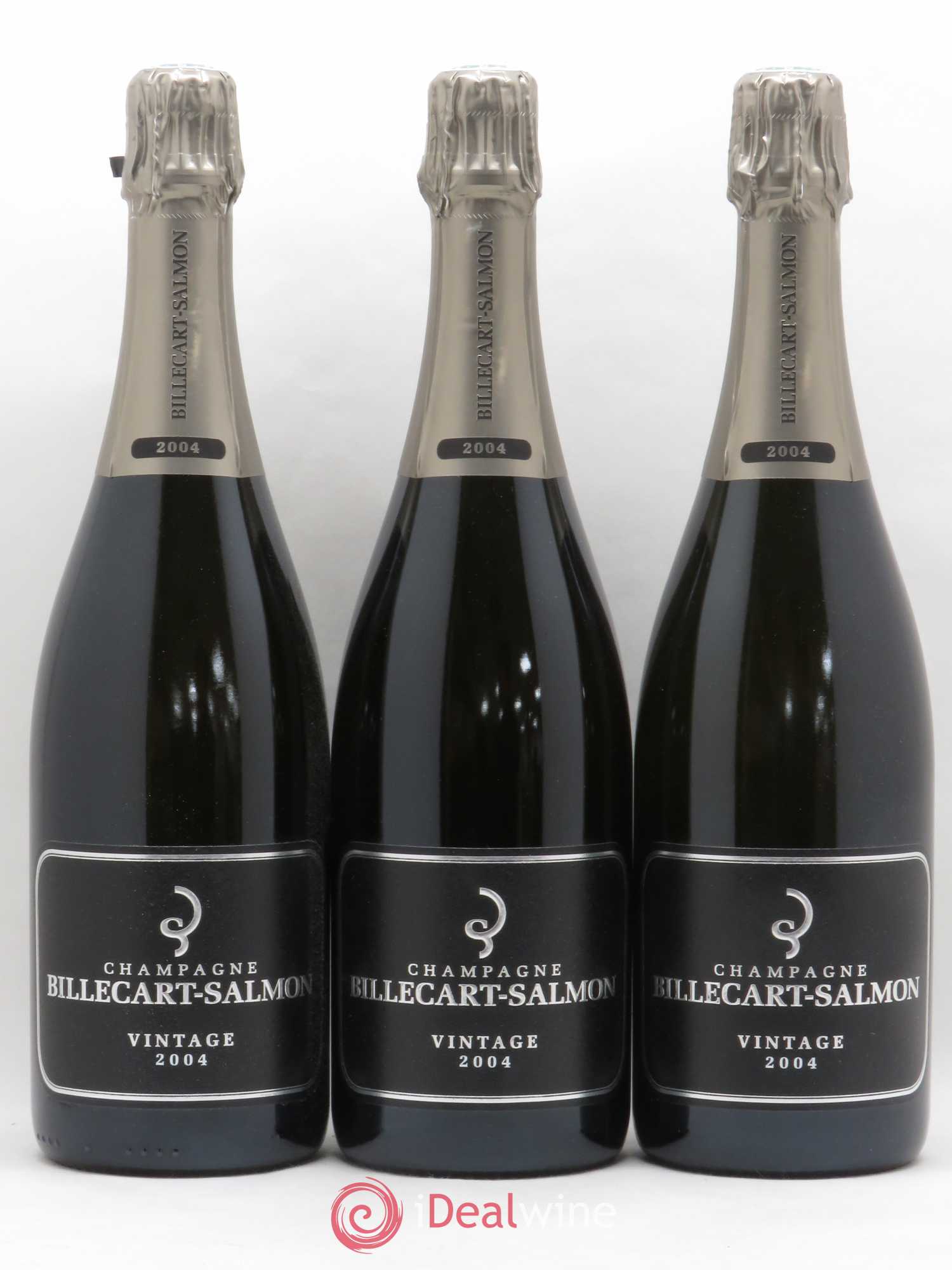 Vintage Billecart-Salmon 2004 - Lot de 3 bouteilles - 0