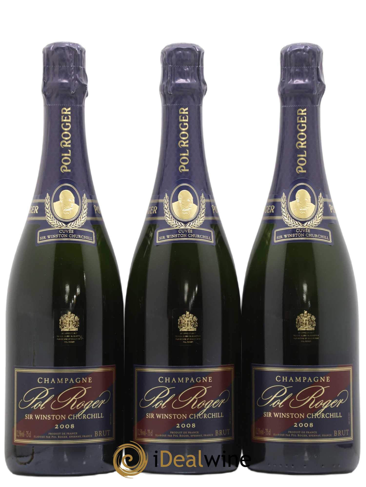 Cuvée Winston Churchill Pol Roger 2008 - Lot de 3 bouteilles - 0