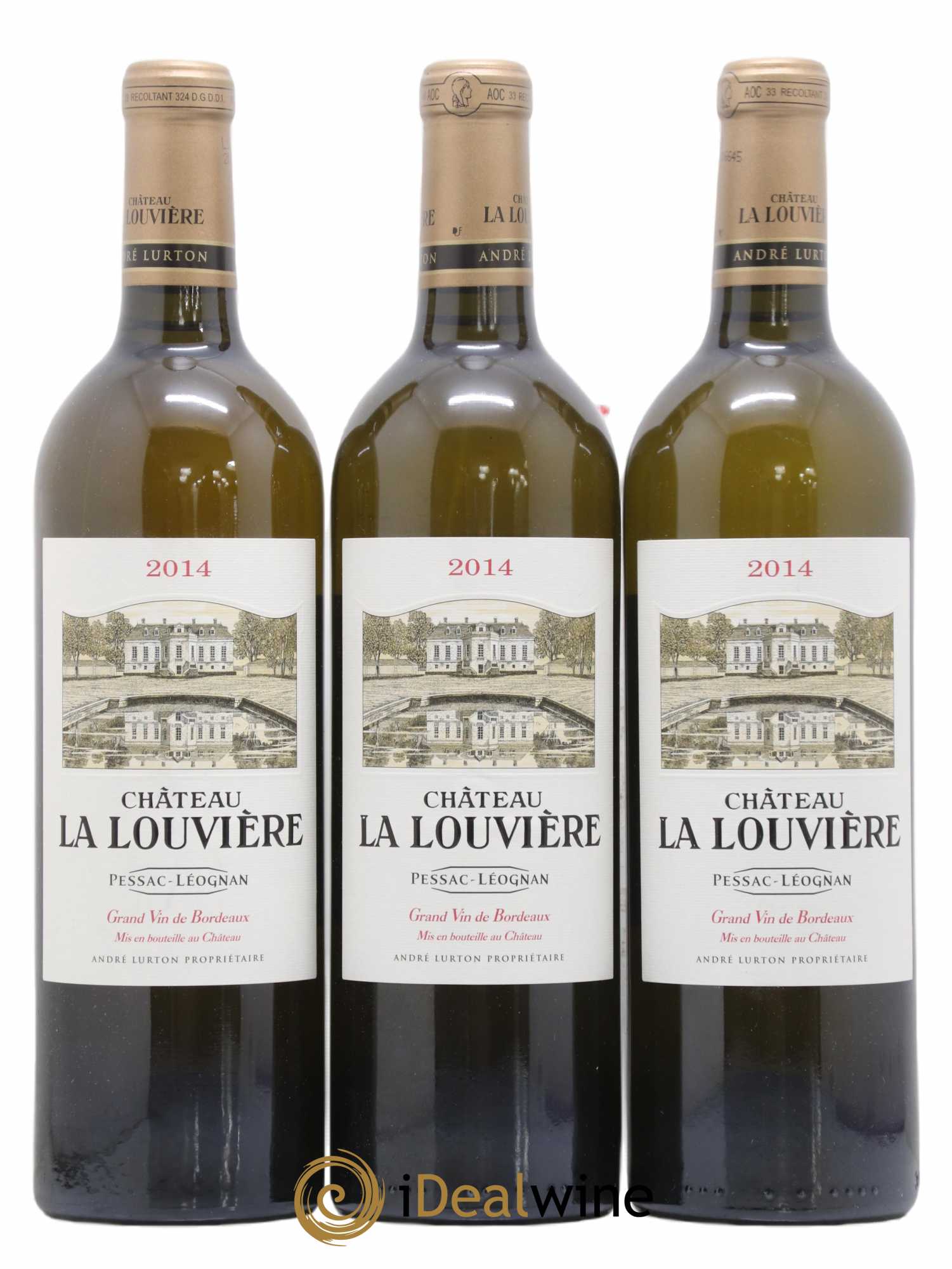 Château la Louvière 2014 - Lot de 3 bouteilles - 0