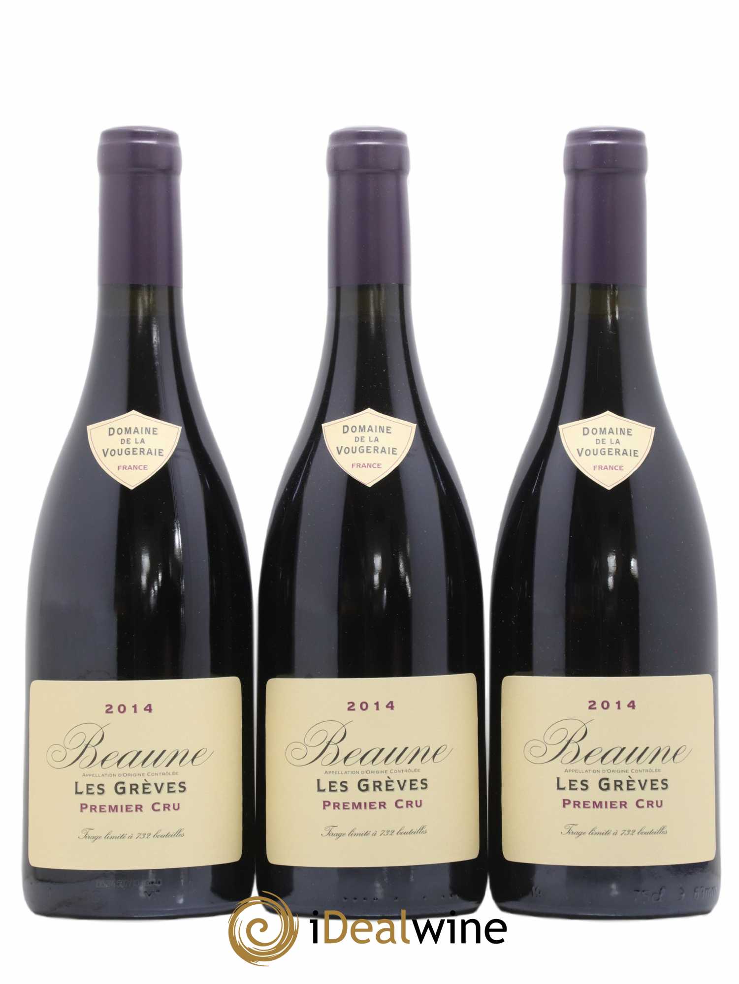 Beaune 1er Cru Les Grèves La Vougeraie 2014 - Lot de 3 bouteilles - 0