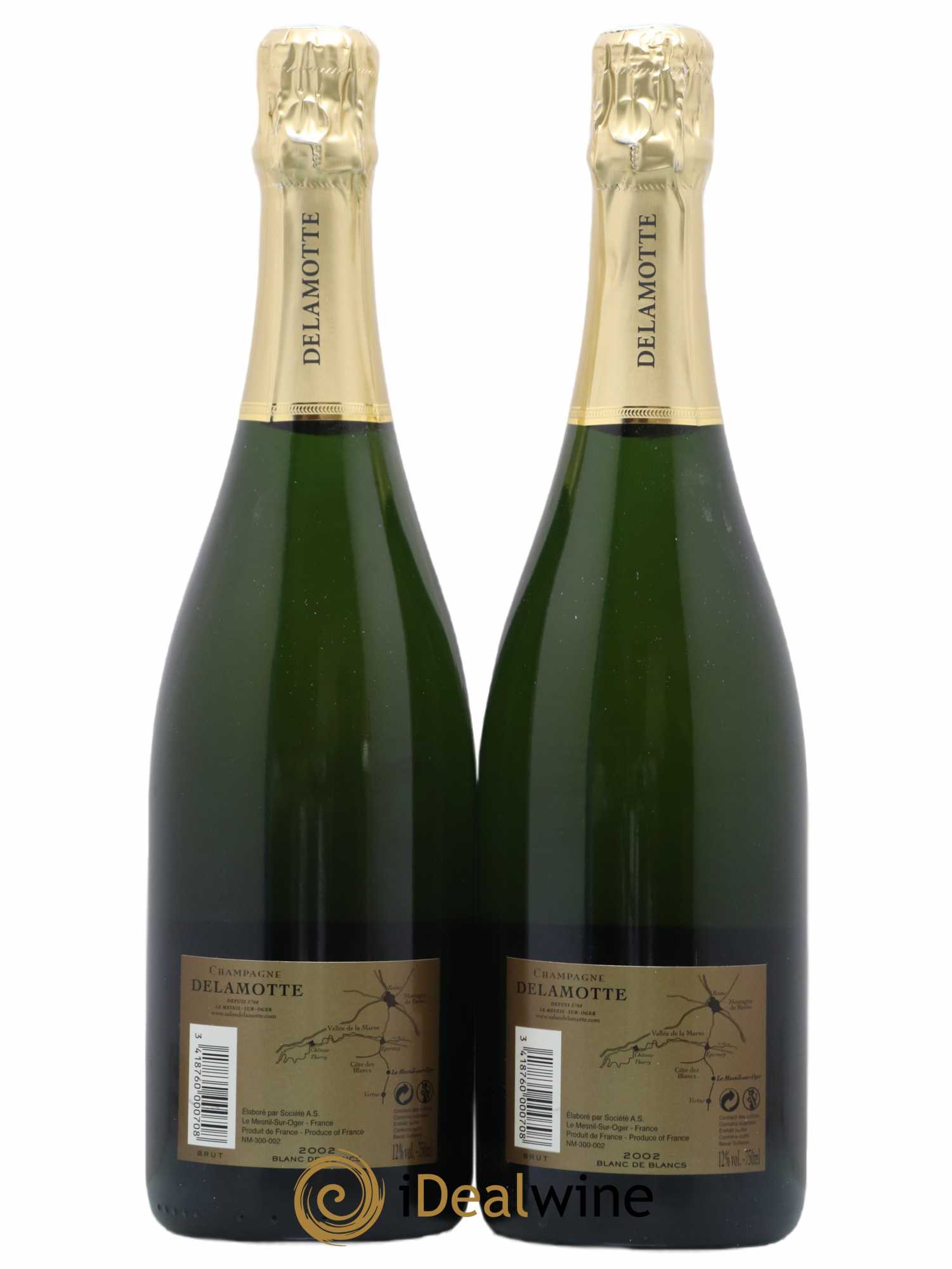 Brut Delamotte 2002 - Lot de 2 bouteilles - 2