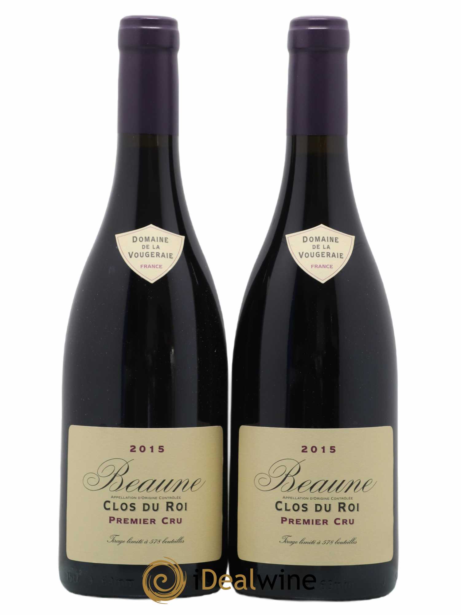 Beaune 1er Cru Clos du Roi La Vougeraie 2015 - Lot of 2 bottles - 0