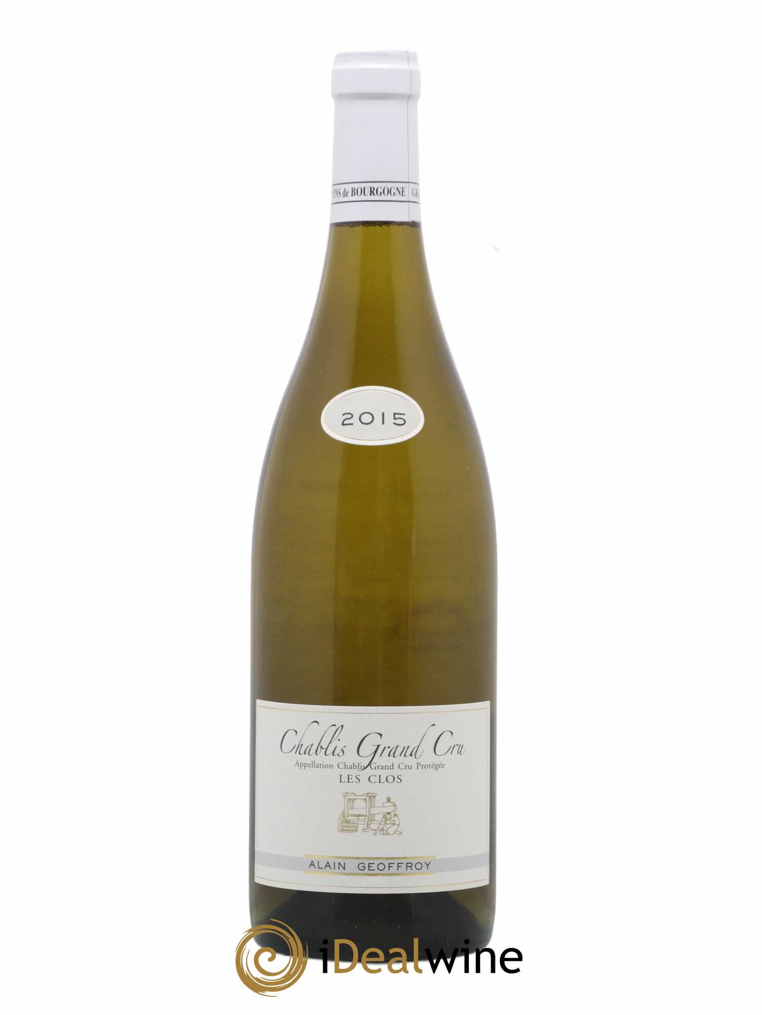 Chablis 1er Cru Les Clos Domaine Alain Geoffroy 2015 - Lot de 1 bouteille - 0