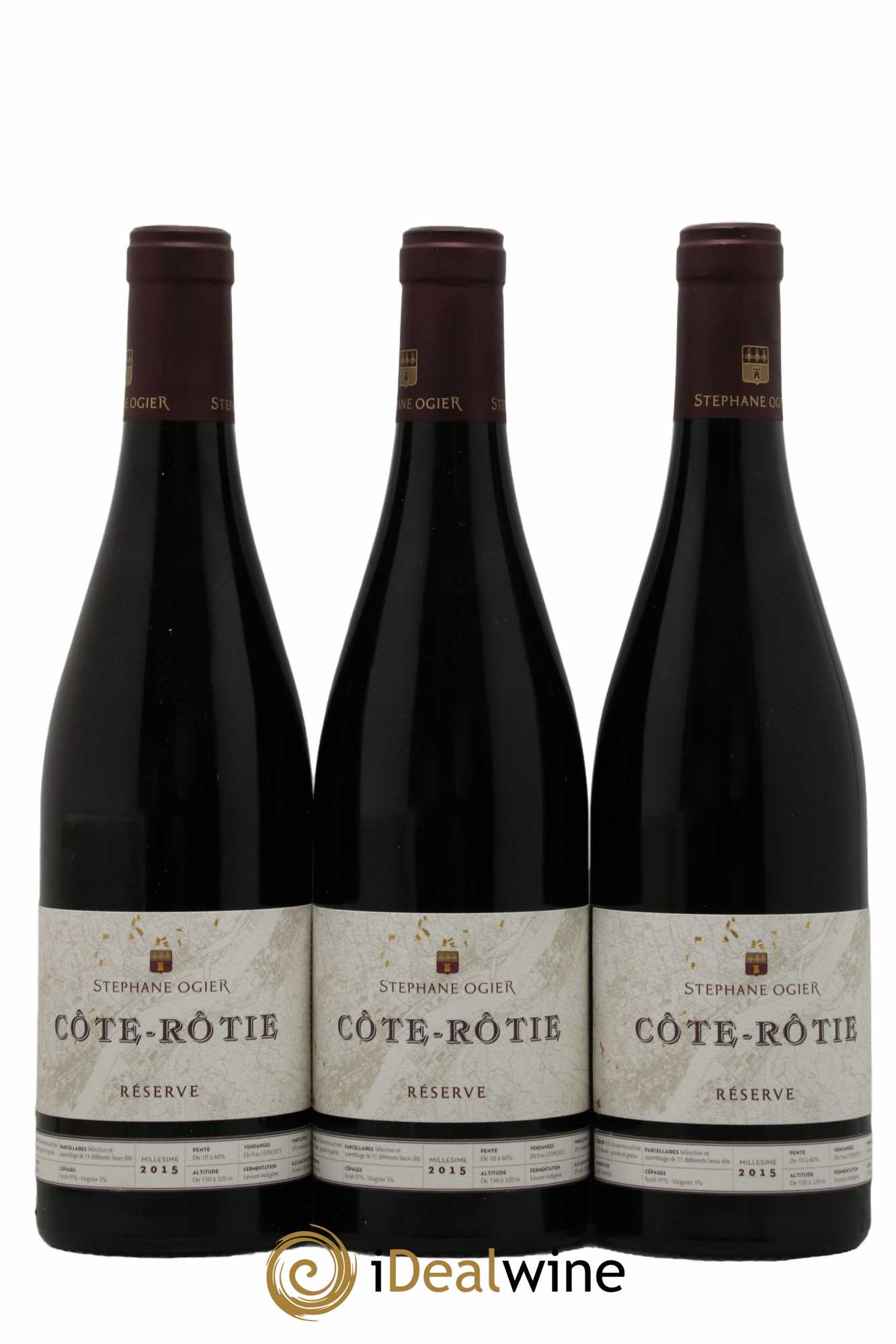Côte-Rôtie Réserve Stéphane Ogier 2015 - Lot de 3 bouteilles - 0