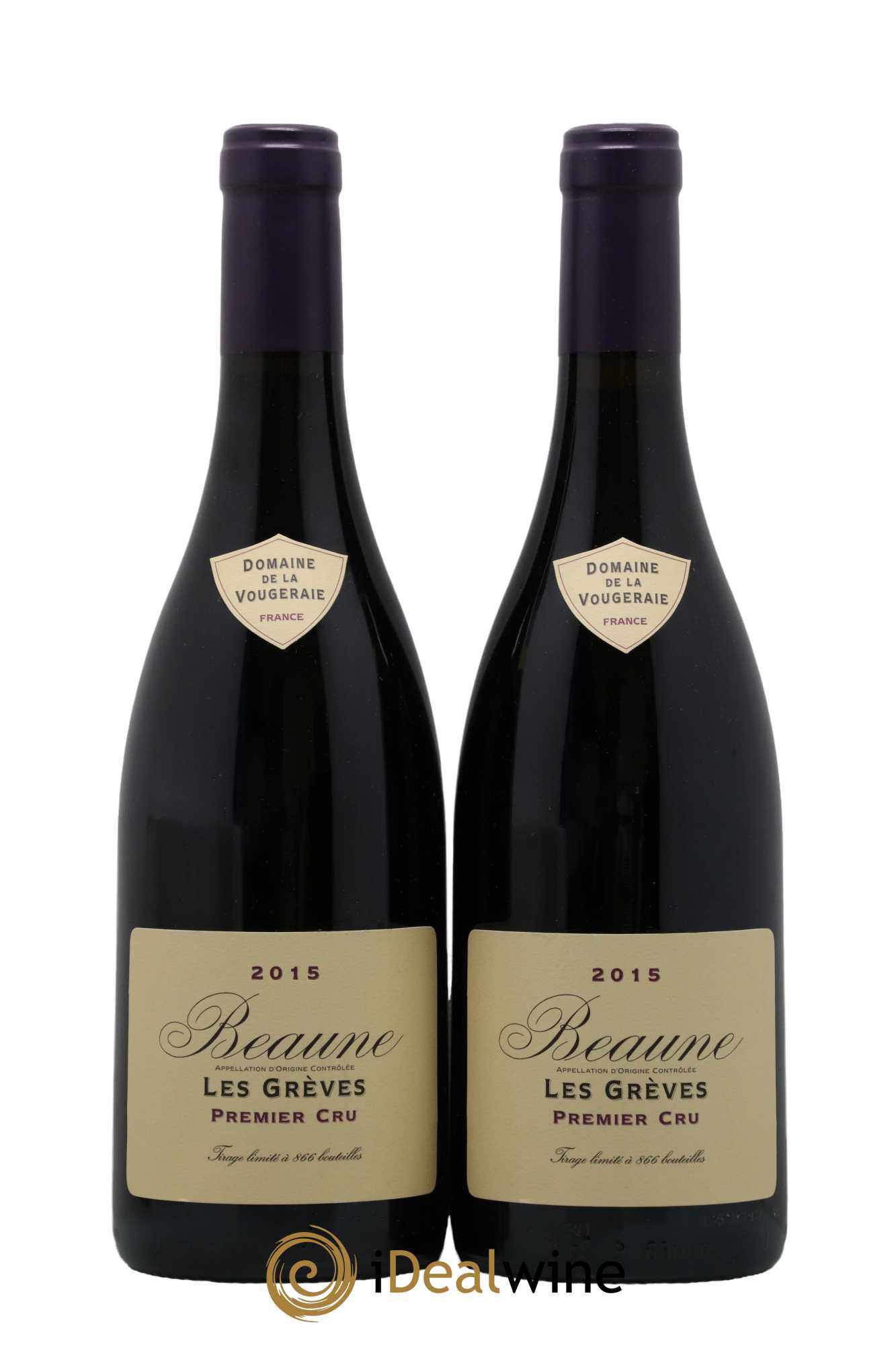 Beaune 1er Cru Les Grèves La Vougeraie 2015 - Lot of 2 bottles - 0