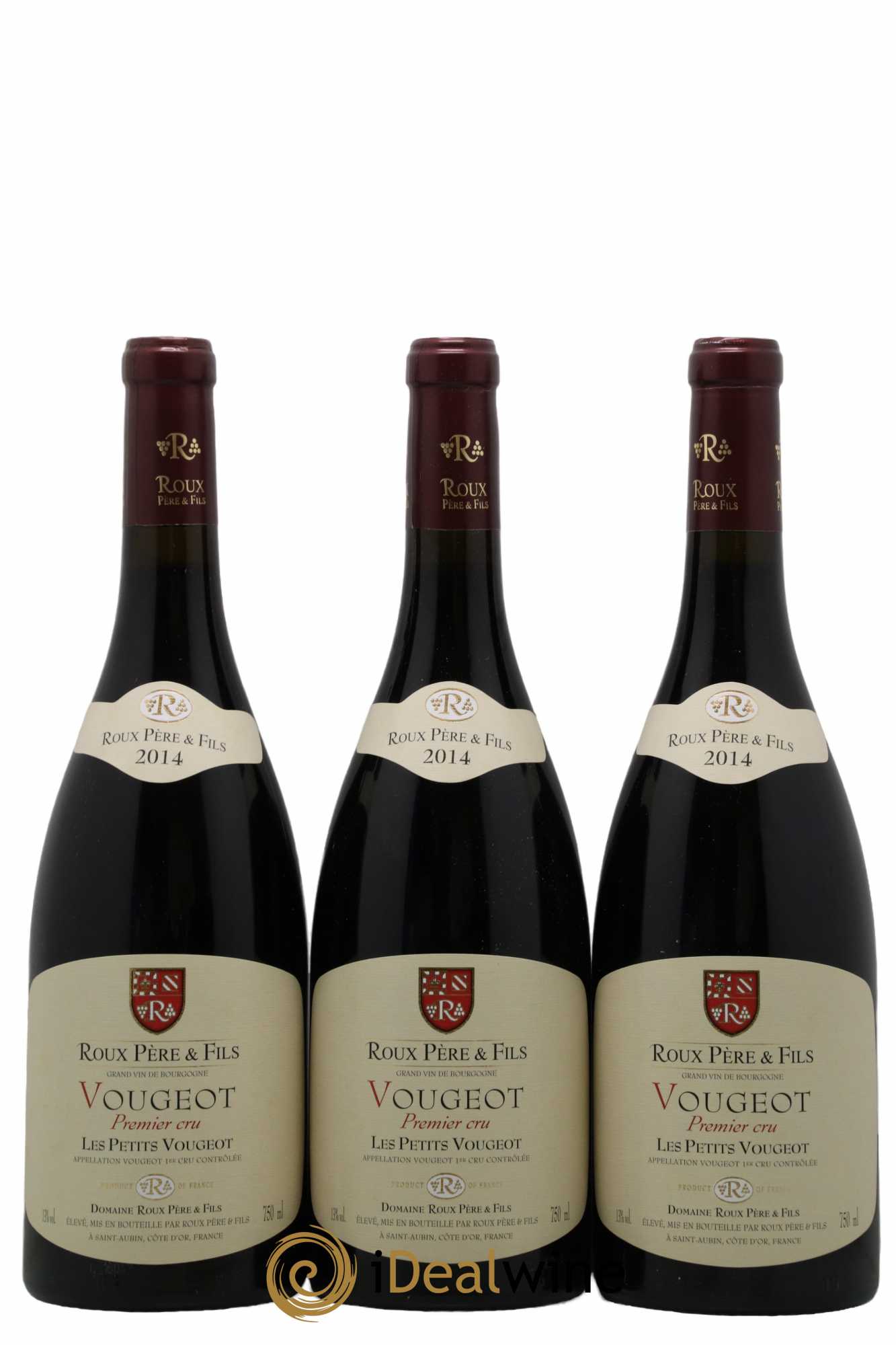 Vougeot 1er Cru Les Petits Vougeots Roux 2014 - Lot de 3 bouteilles - 0