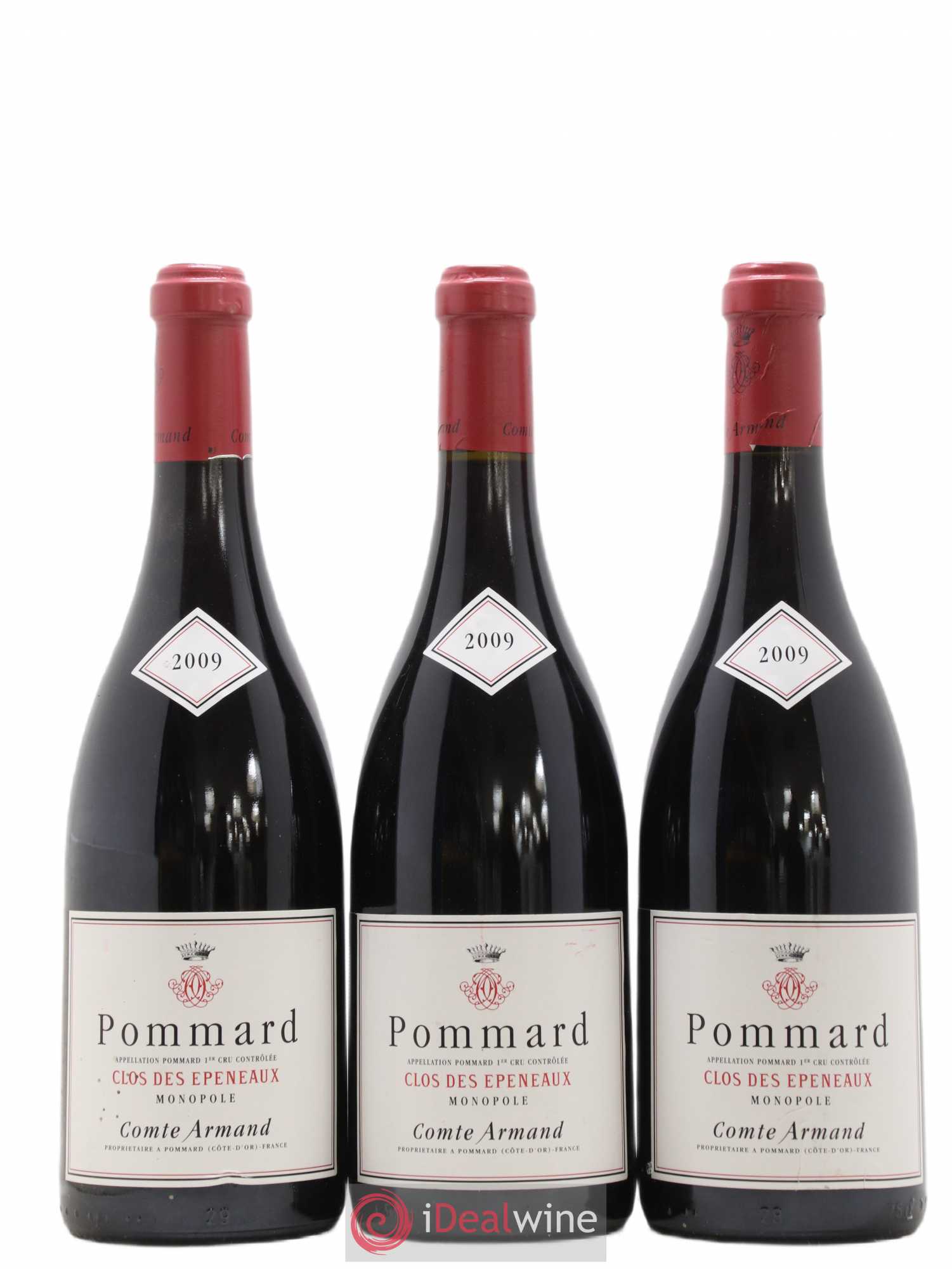 Pommard 1er Cru Clos des Epeneaux Comte Armand 2009 - Lot de 3 bouteilles - 0