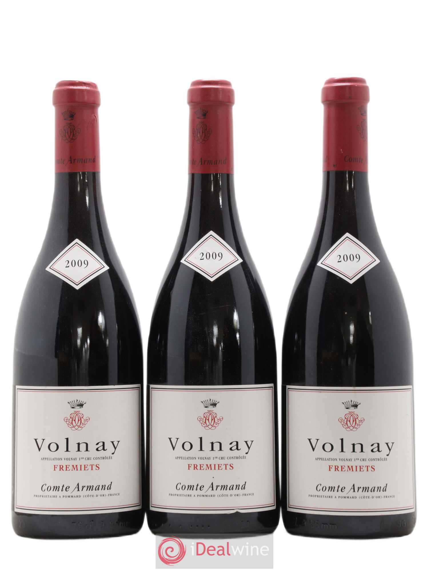 Volnay 1er Cru Les Frémiets Comte Armand 2009 - Lot de 3 bouteilles - 0