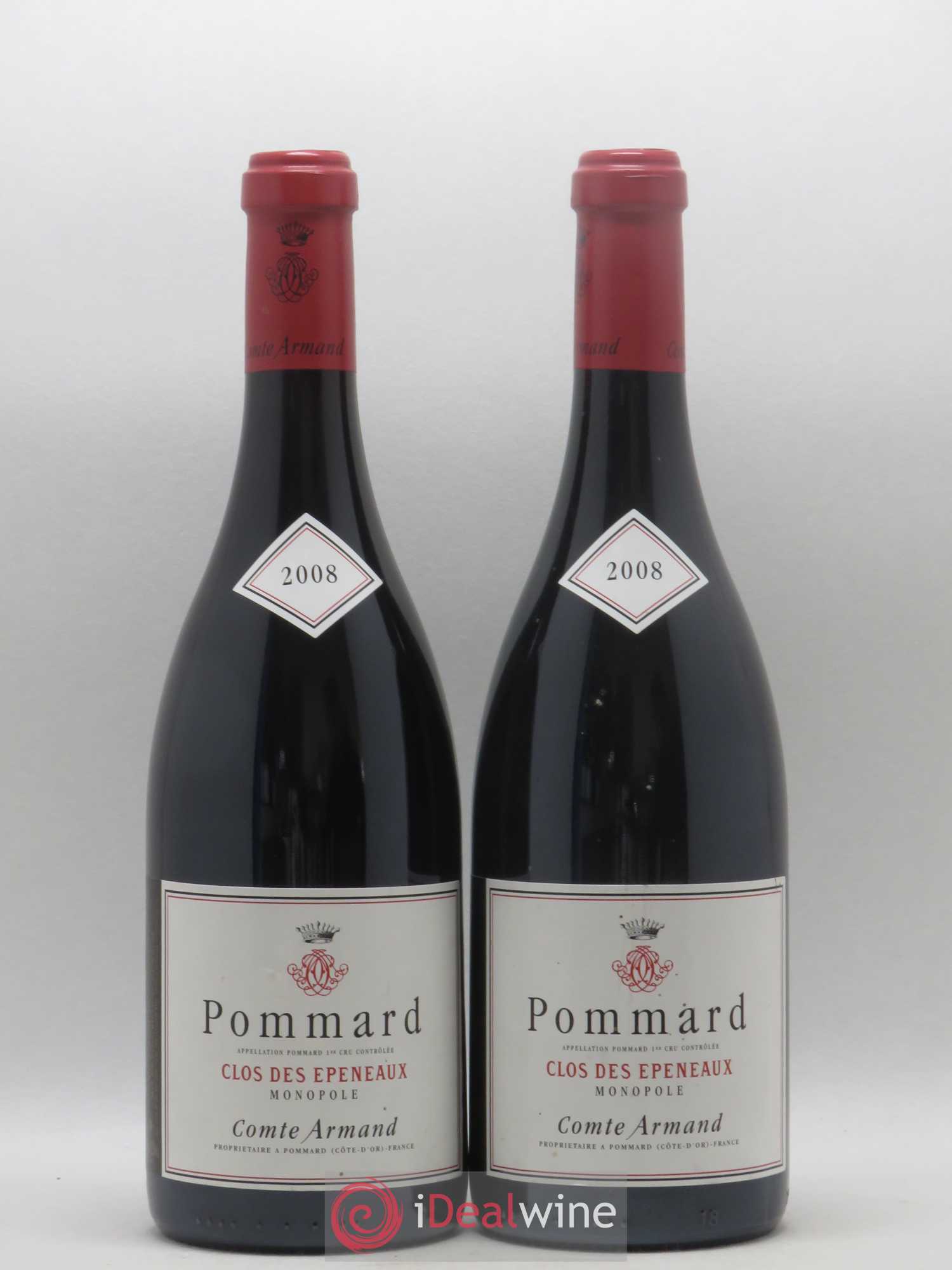 Pommard 1er Cru Clos des Epeneaux Comte Armand 2008 - Lot de 2 bouteilles - 0