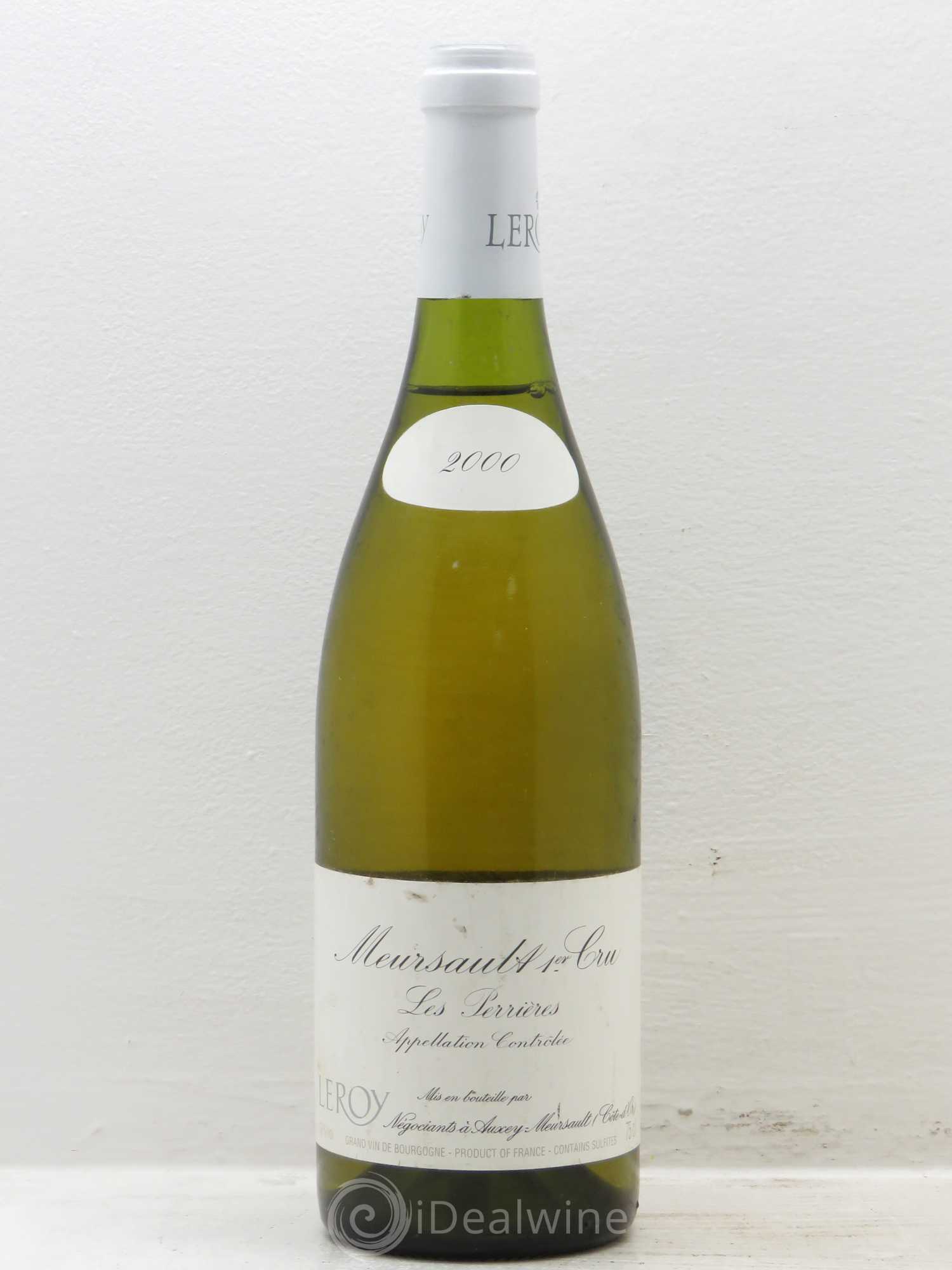 Meursault 1er Cru Leroy SA 2000 - Lot de 1 bouteille - 0