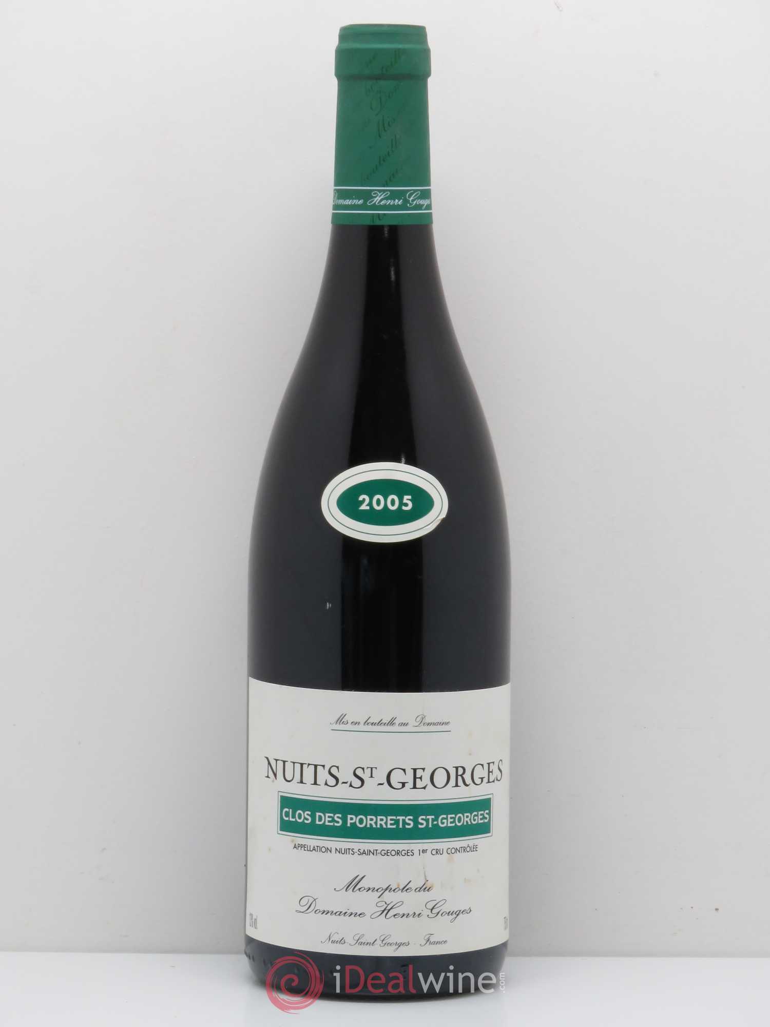 Nuits-Saint-Georges 1er Cru Clos des Porrets St Georges Henri Gouges 2005 - Posten von 1 Flasche - 0