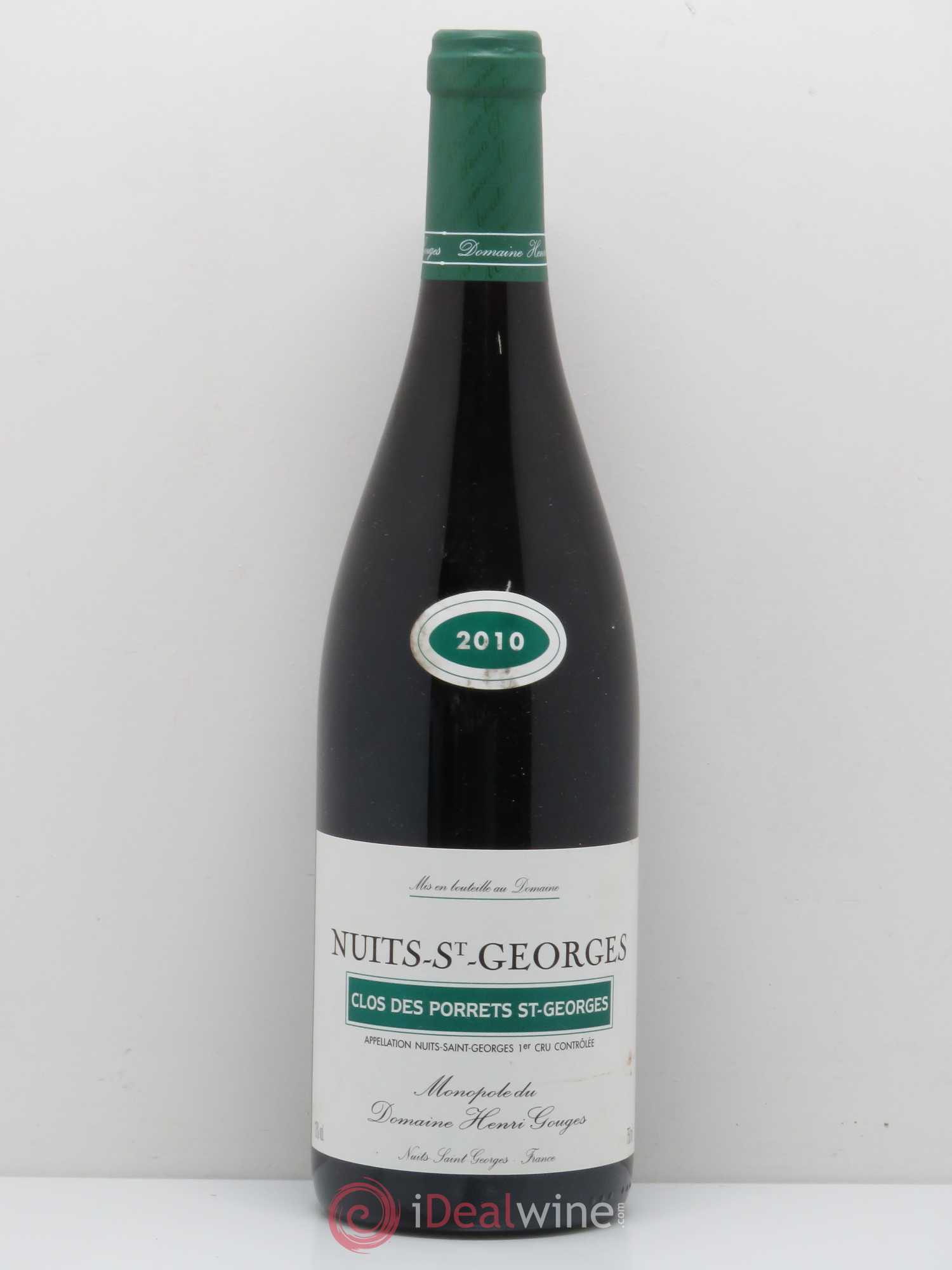 Nuits-Saint-Georges 1er Cru Clos des Porrets St Georges Henri Gouges 2010 - Posten von 1 Flasche - 0