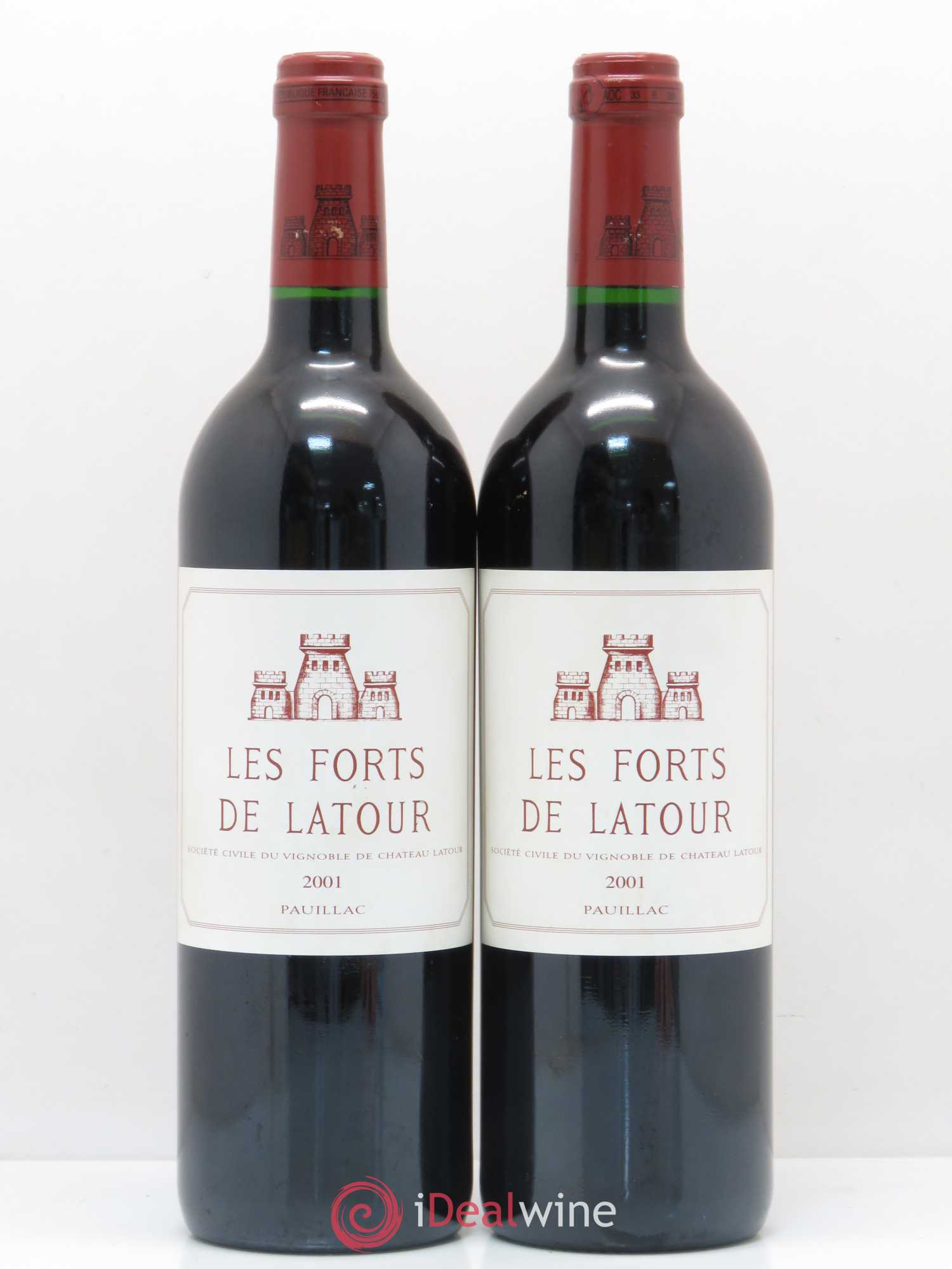 Les Forts de Latour Second Vin 2001 - Lot de 2 bouteilles - 0