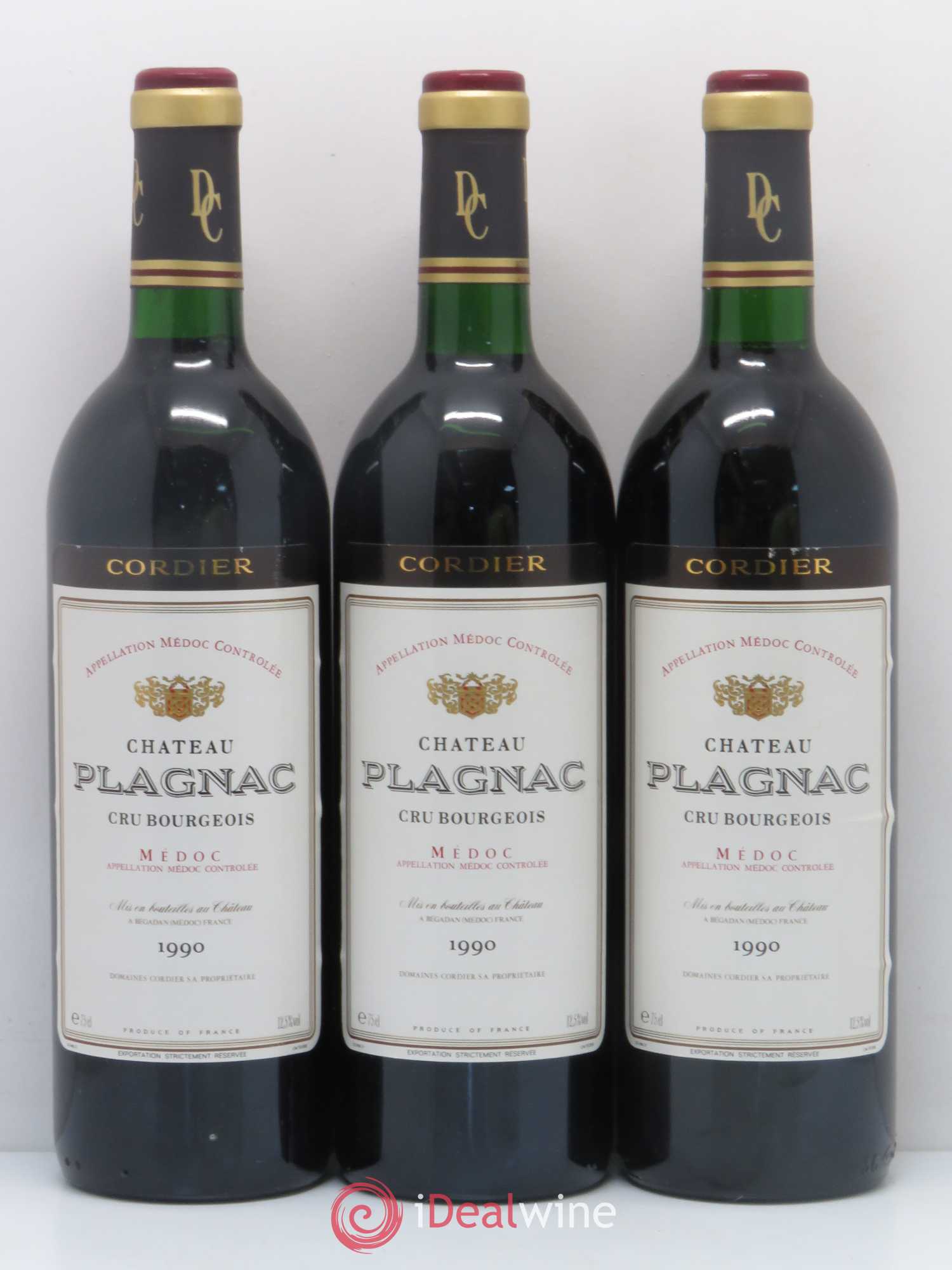 Château Plagnac Cru Bourgeois 1990 - Lot de 12 bouteilles - 4