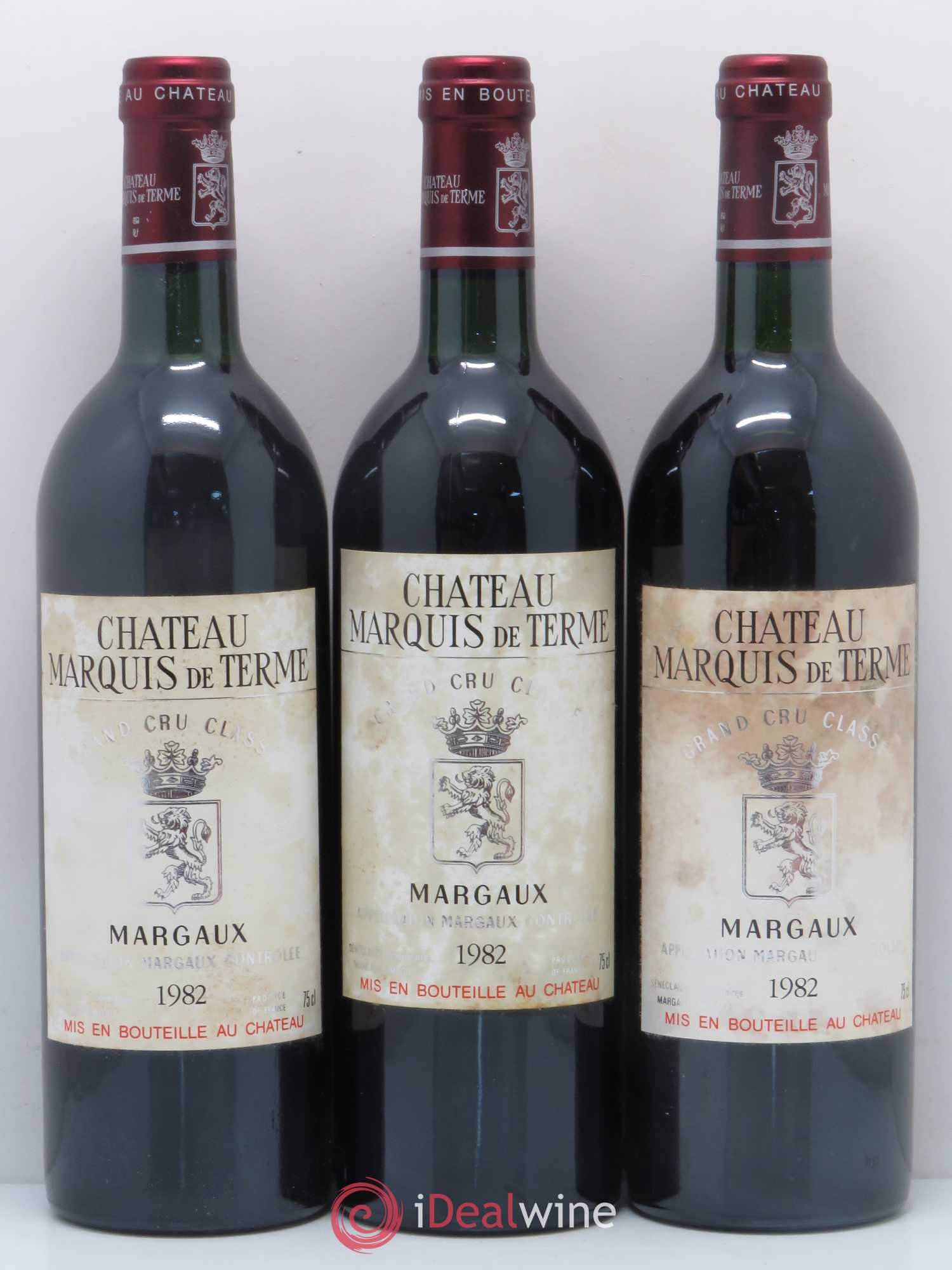 Château Marquis de Terme 4ème Grand Cru Classé 1982 - Lot de 12 bouteilles - 2