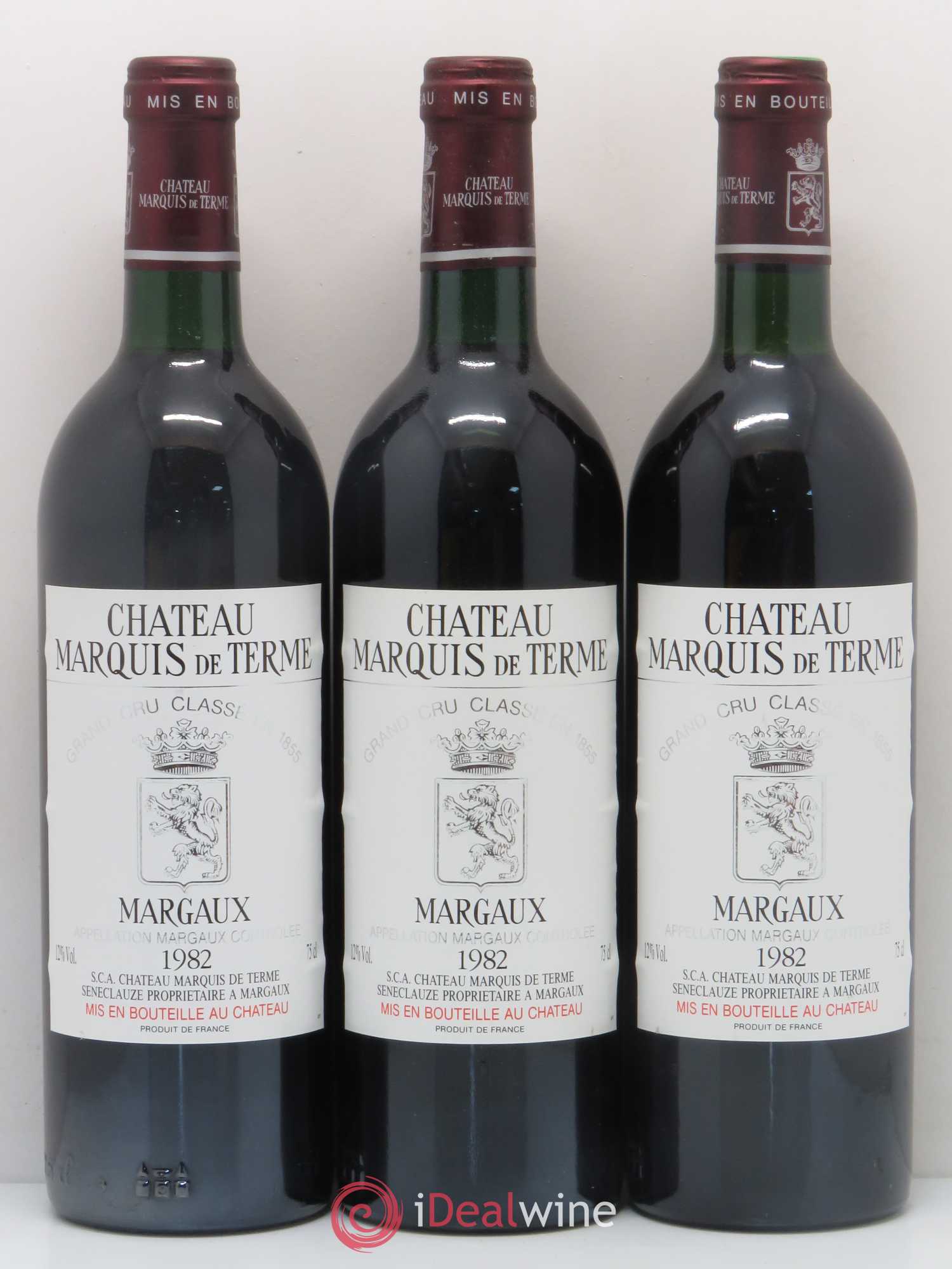 Château Marquis de Terme 4ème Grand Cru Classé 1982 - Lot de 12 bouteilles - 4
