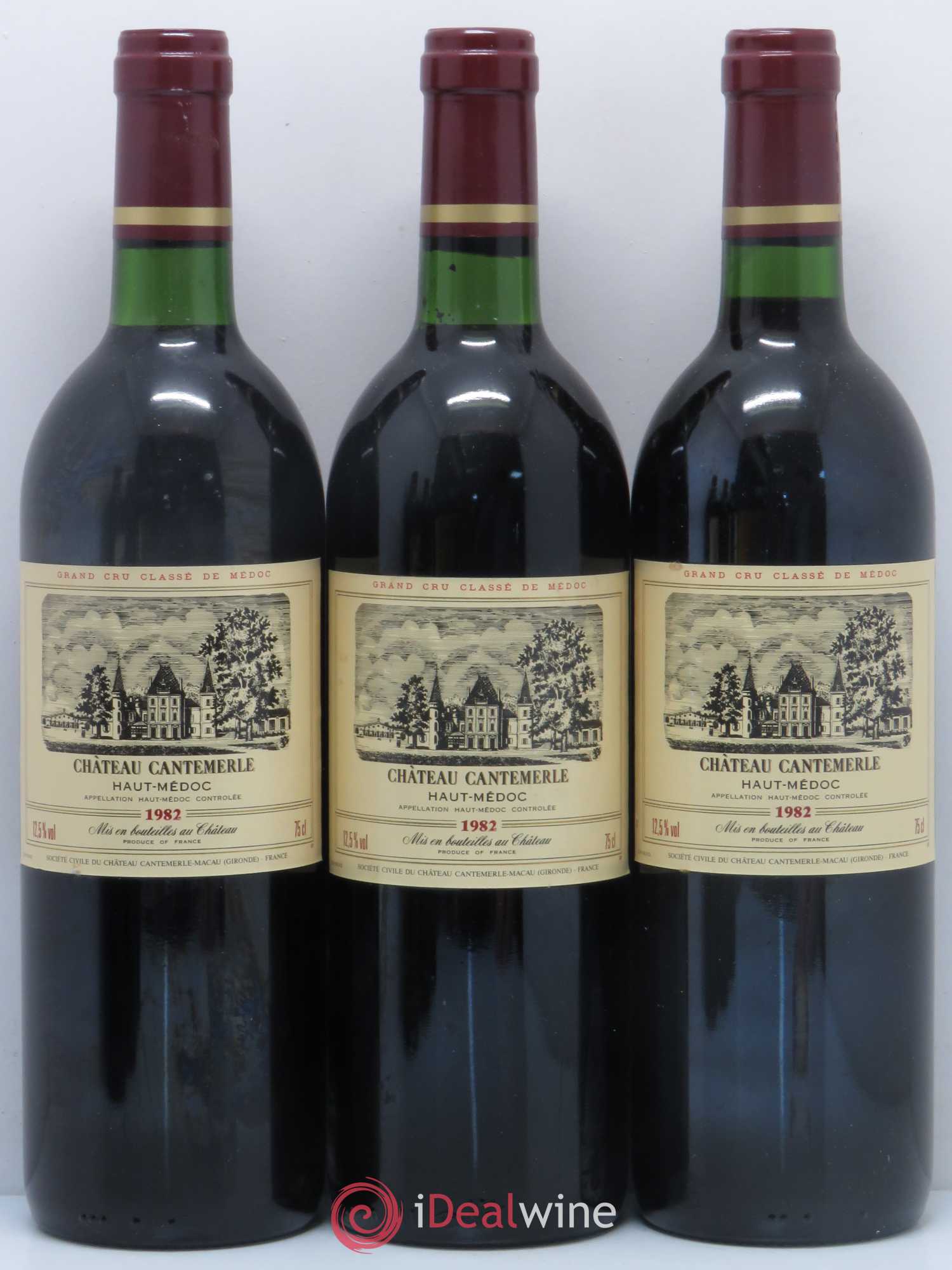 Château Cantemerle 5ème Grand Cru Classé 1982 - Lot de 6 bouteilles - 1