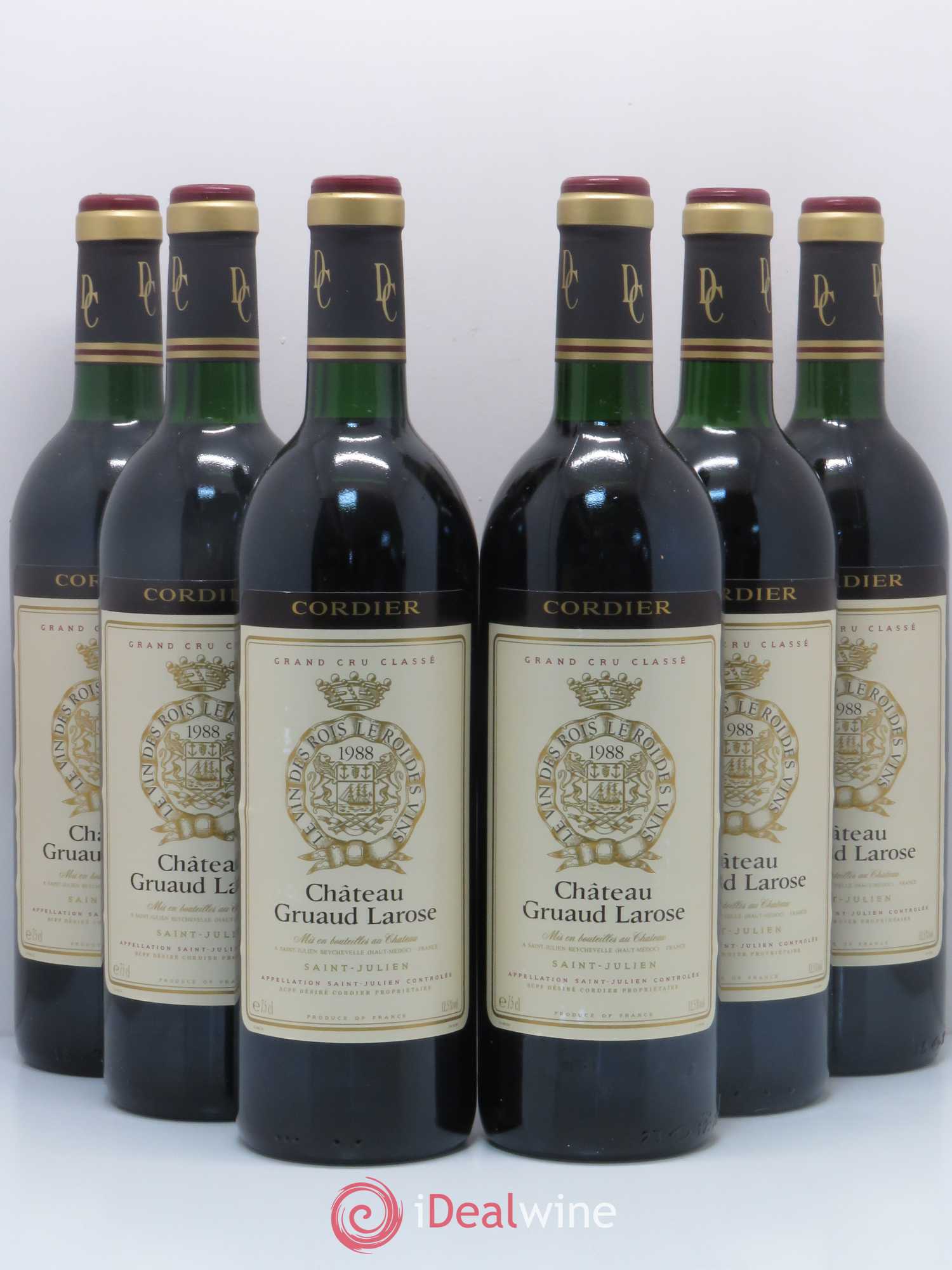 Château Gruaud Larose 2ème Grand Cru Classé 1988 - Lot de 6 bouteilles - 0