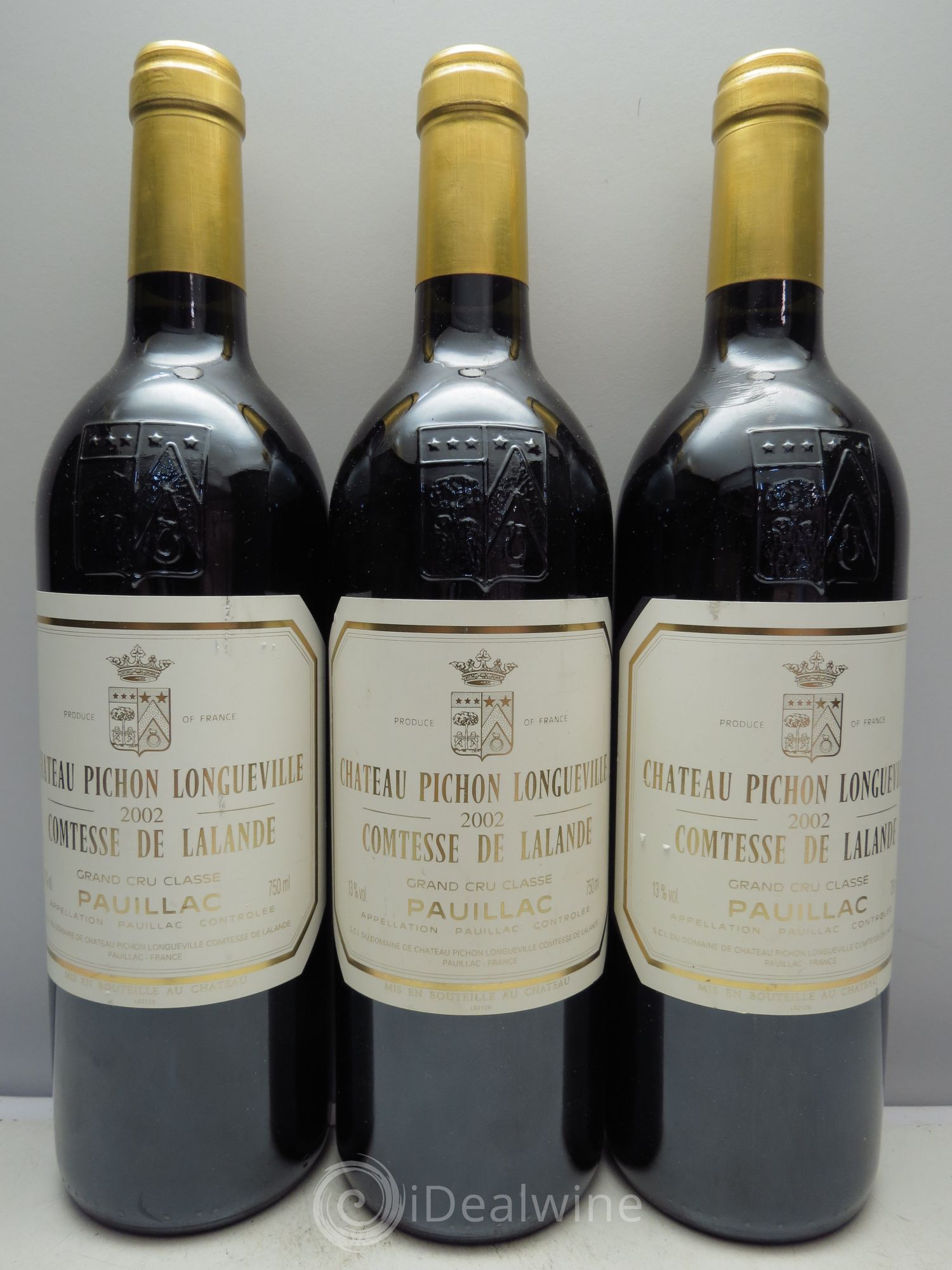 Château Pichon Longueville Comtesse de Lalande 2ème Grand Cru Classé 2002 - Lot de 3 bouteilles - 0