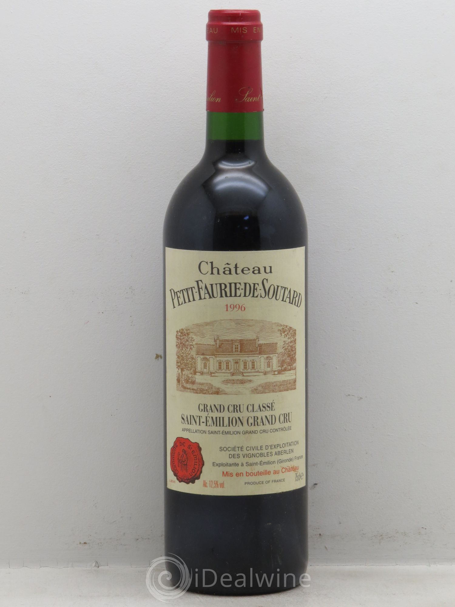 Château Petit Faurie de Soutard Grand Cru Classé 1996 - Lot de 1 bouteille - 0