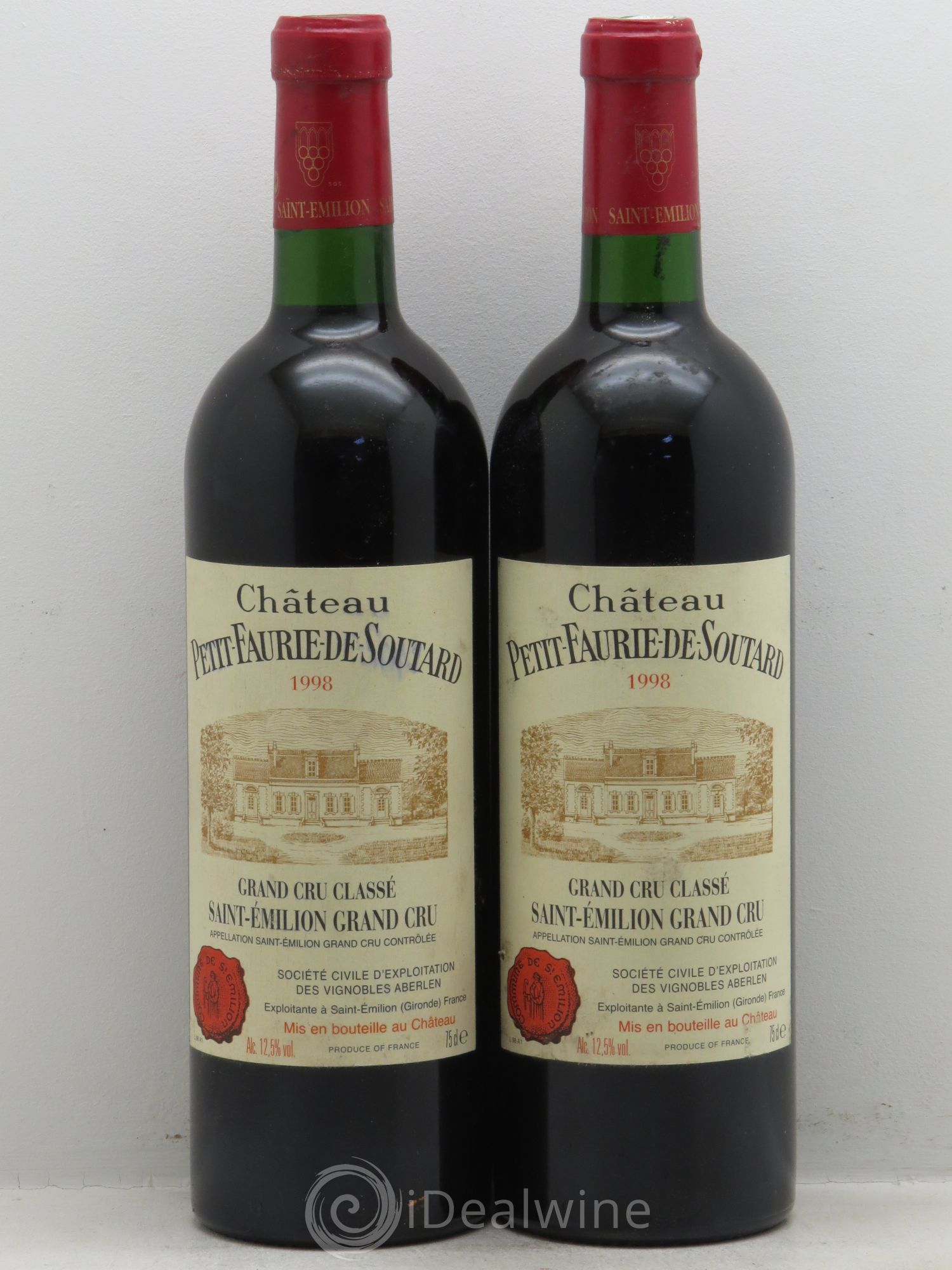 Château Petit Faurie de Soutard Grand Cru Classé 1998 - Lot de 2 bouteilles - 0