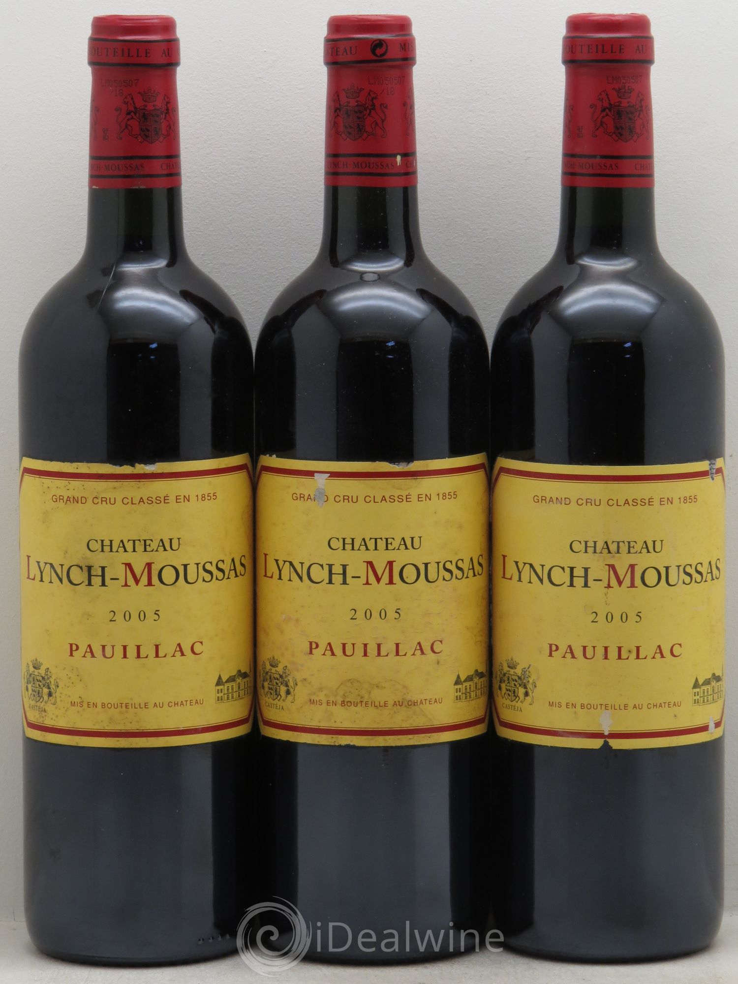 Château Lynch Moussas 5ème Grand Cru Classé 2005 - Lot de 3 bouteilles - 0