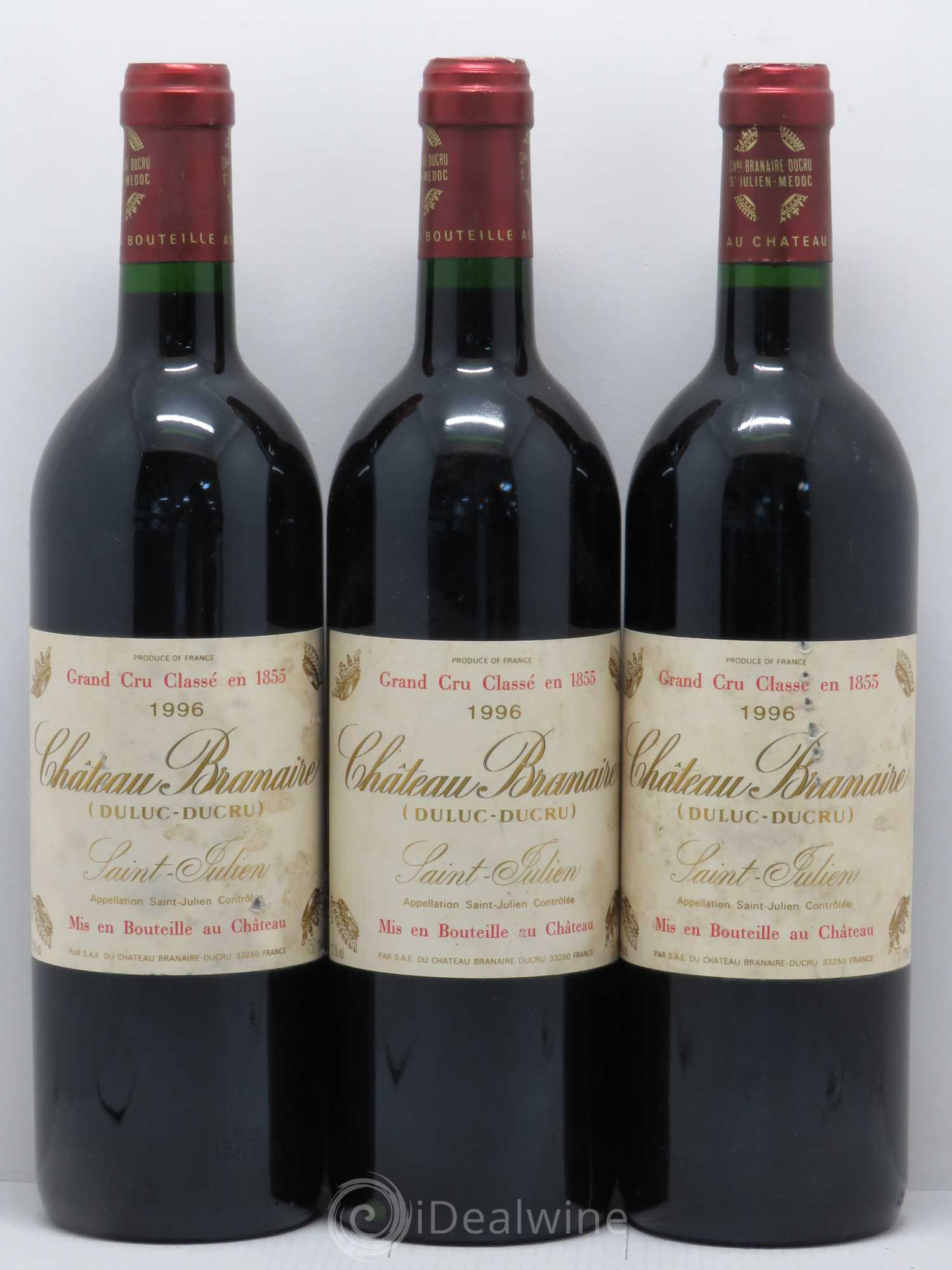 Château Branaire Ducru 4ème Grand Cru Classé 1996 - Lot de 6 bouteilles - 1