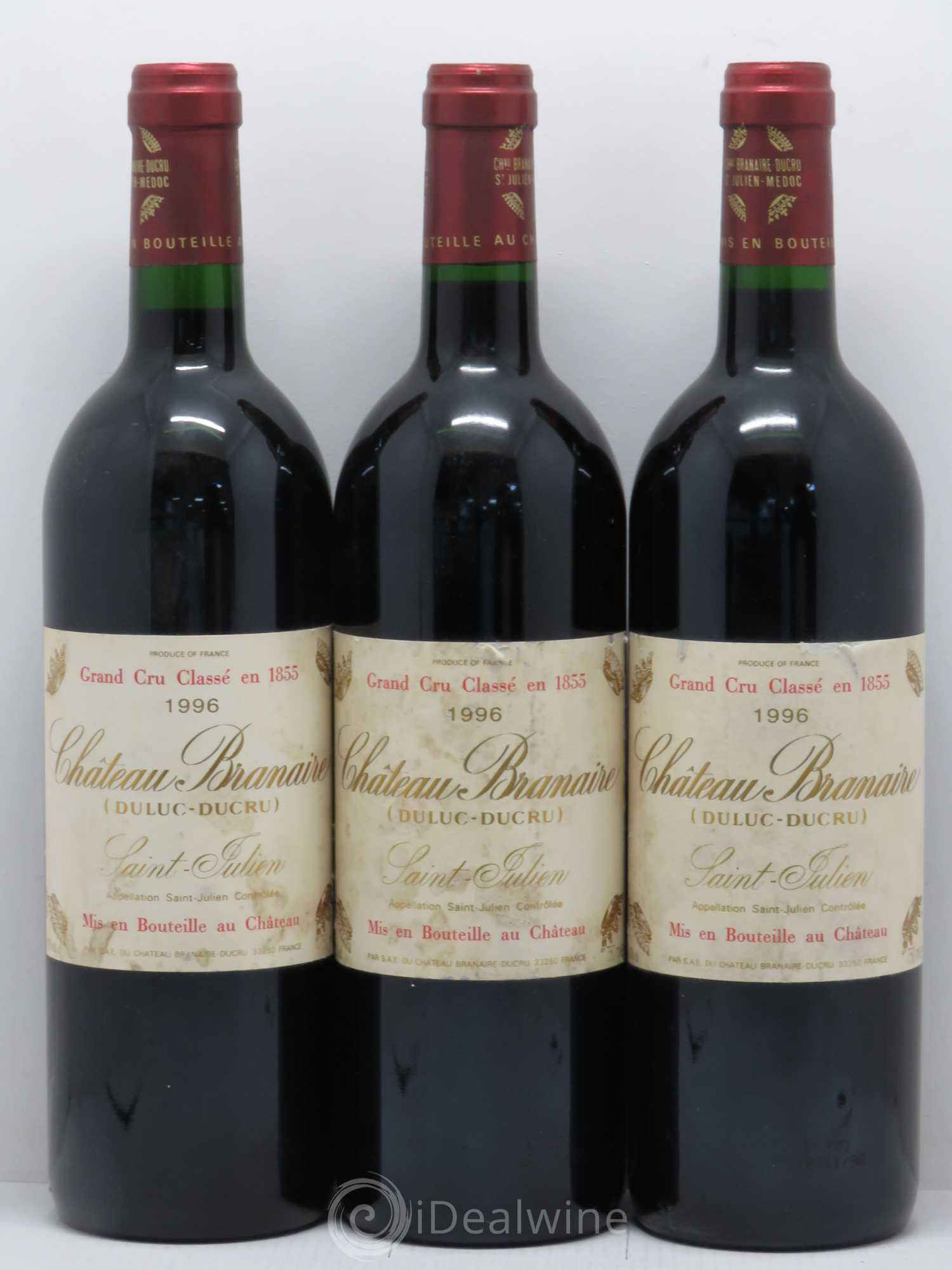Château Branaire Ducru 4ème Grand Cru Classé 1996 - Lot de 6 bouteilles - 2