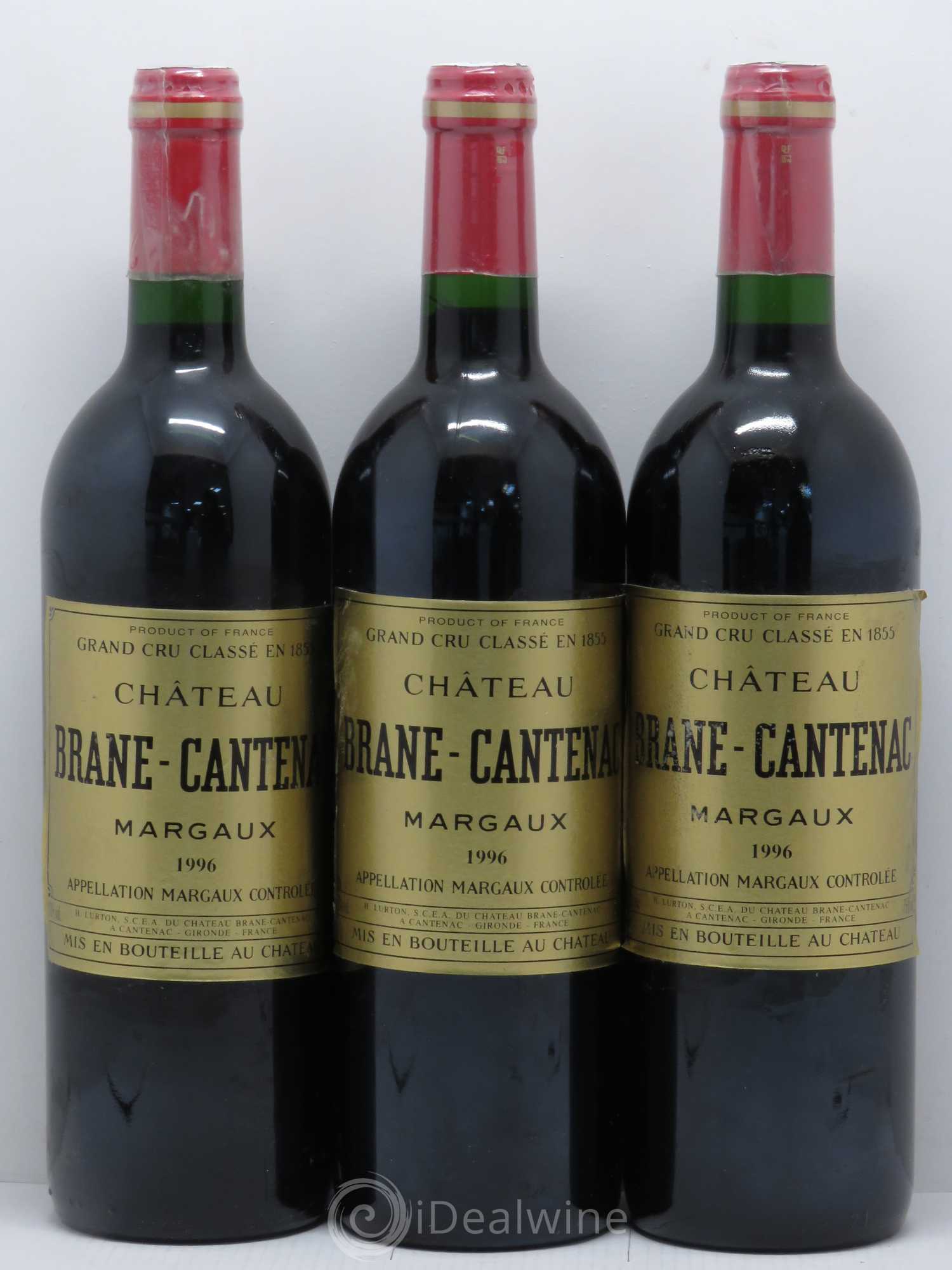 Château Brane Cantenac 2ème Grand Cru Classé 1996 - Lot de 6 bouteilles - 1