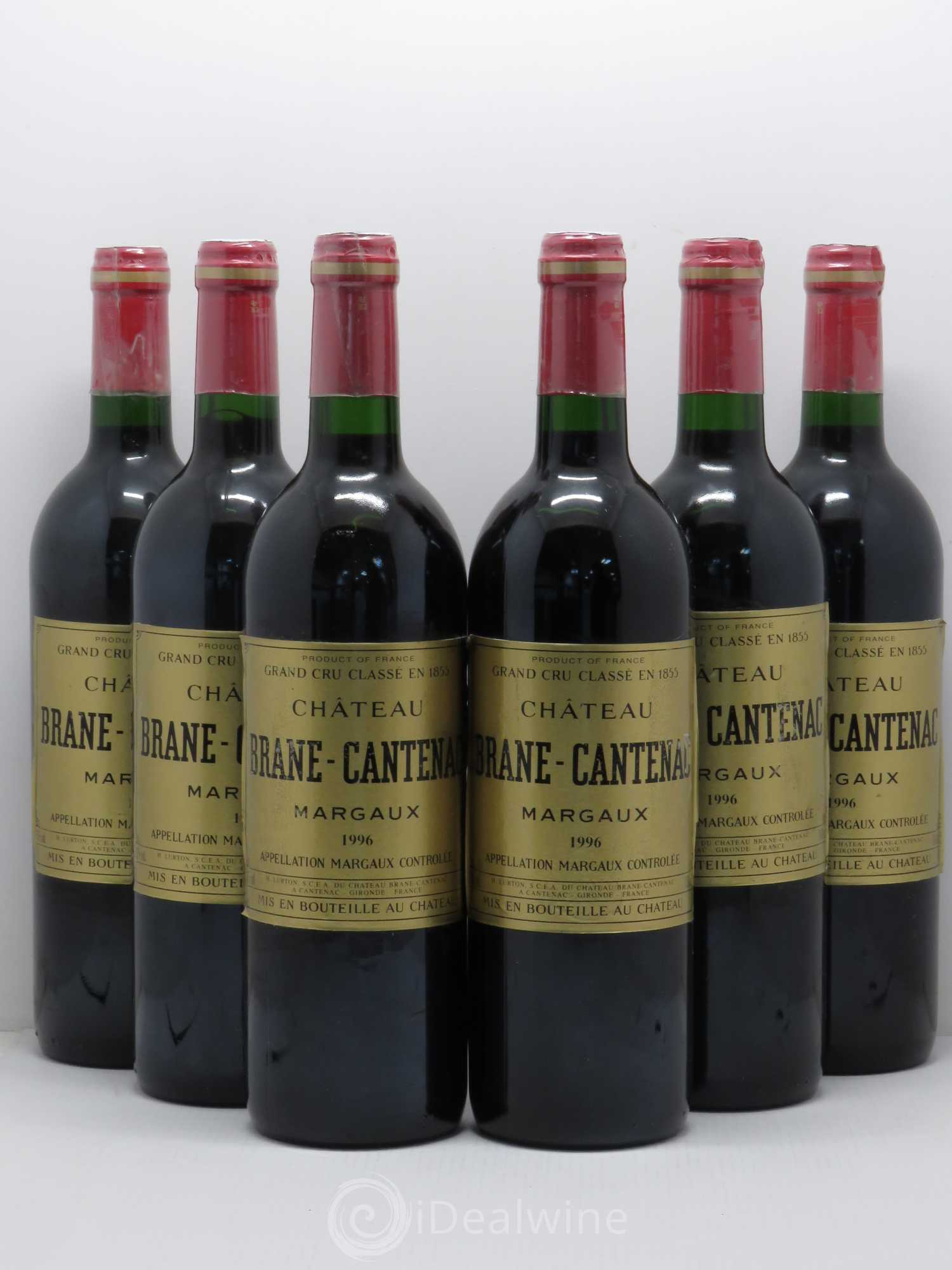 Château Brane Cantenac 2ème Grand Cru Classé 1996 - Lot de 6 bouteilles - 0