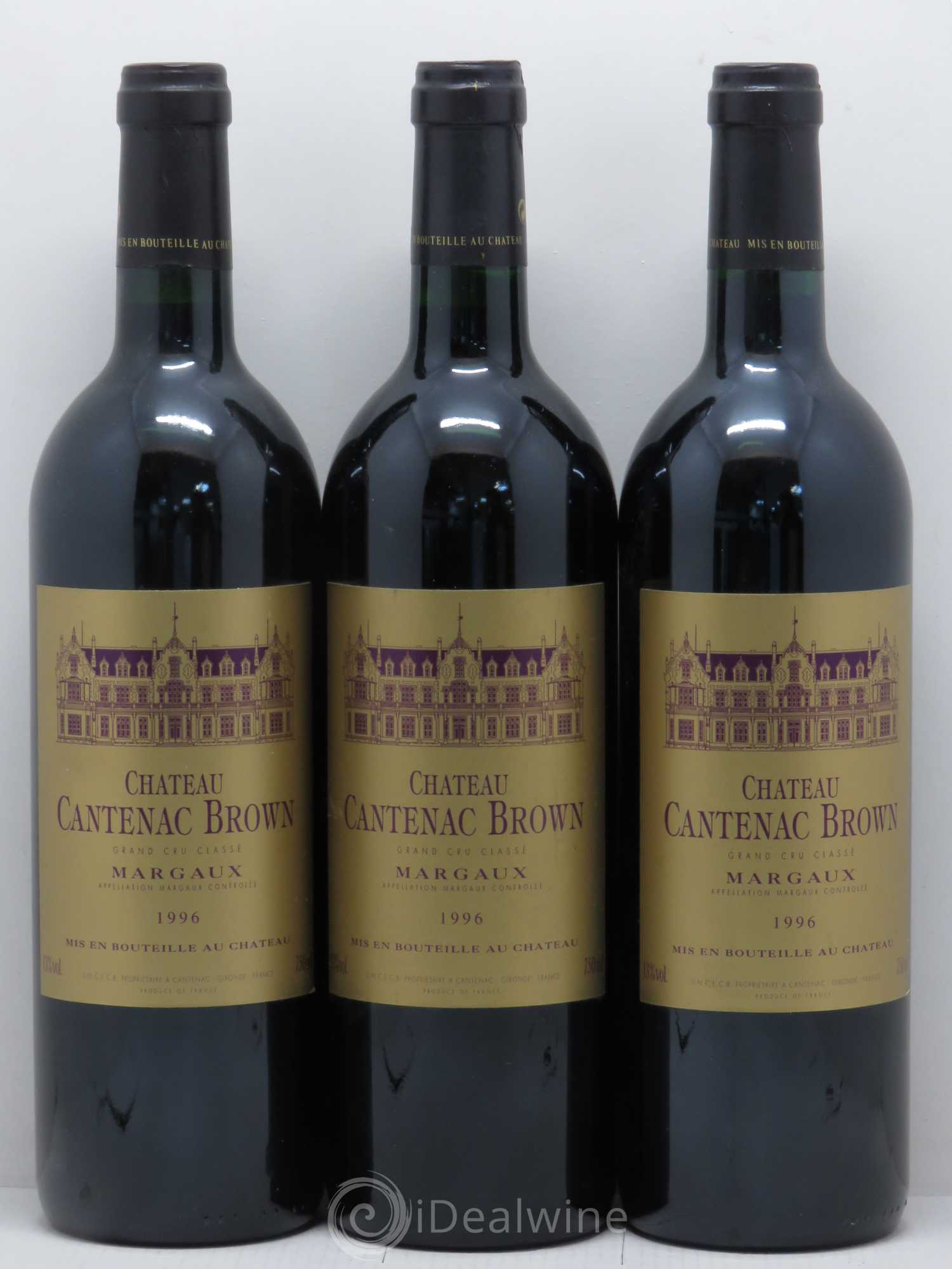 Château Cantenac Brown 3ème Grand Cru Classé 1996 - Lot de 6 bouteilles - 1