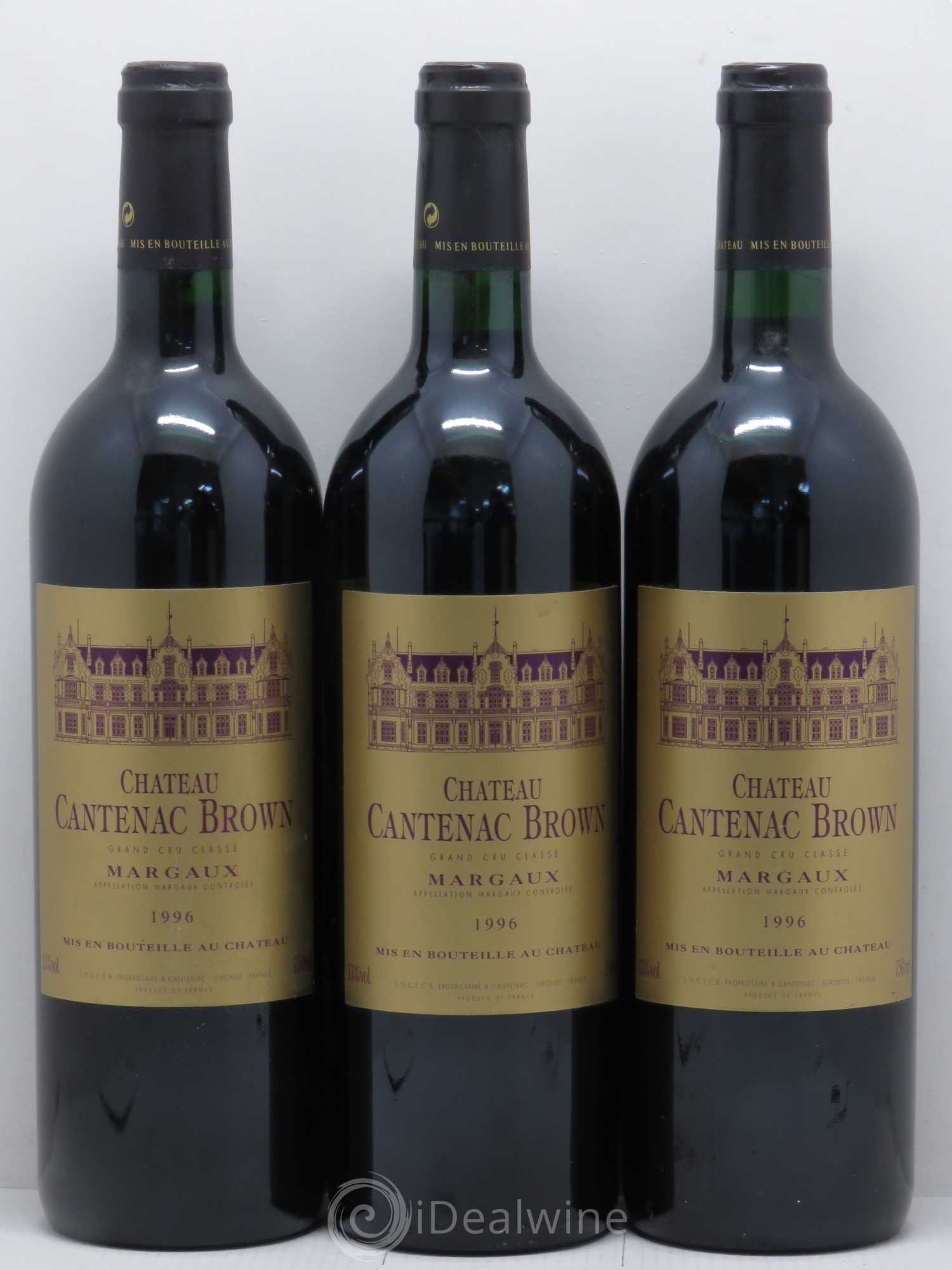 Château Cantenac Brown 3ème Grand Cru Classé 1996 - Lot de 6 bouteilles - 2