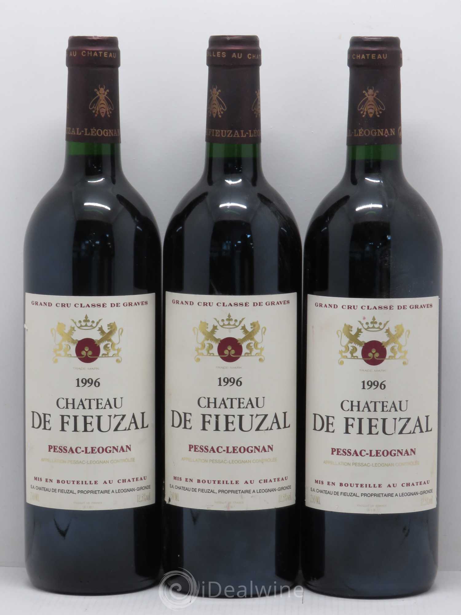 Château de Fieuzal Cru Classé de Graves 1996 - Lot de 6 bouteilles - 1