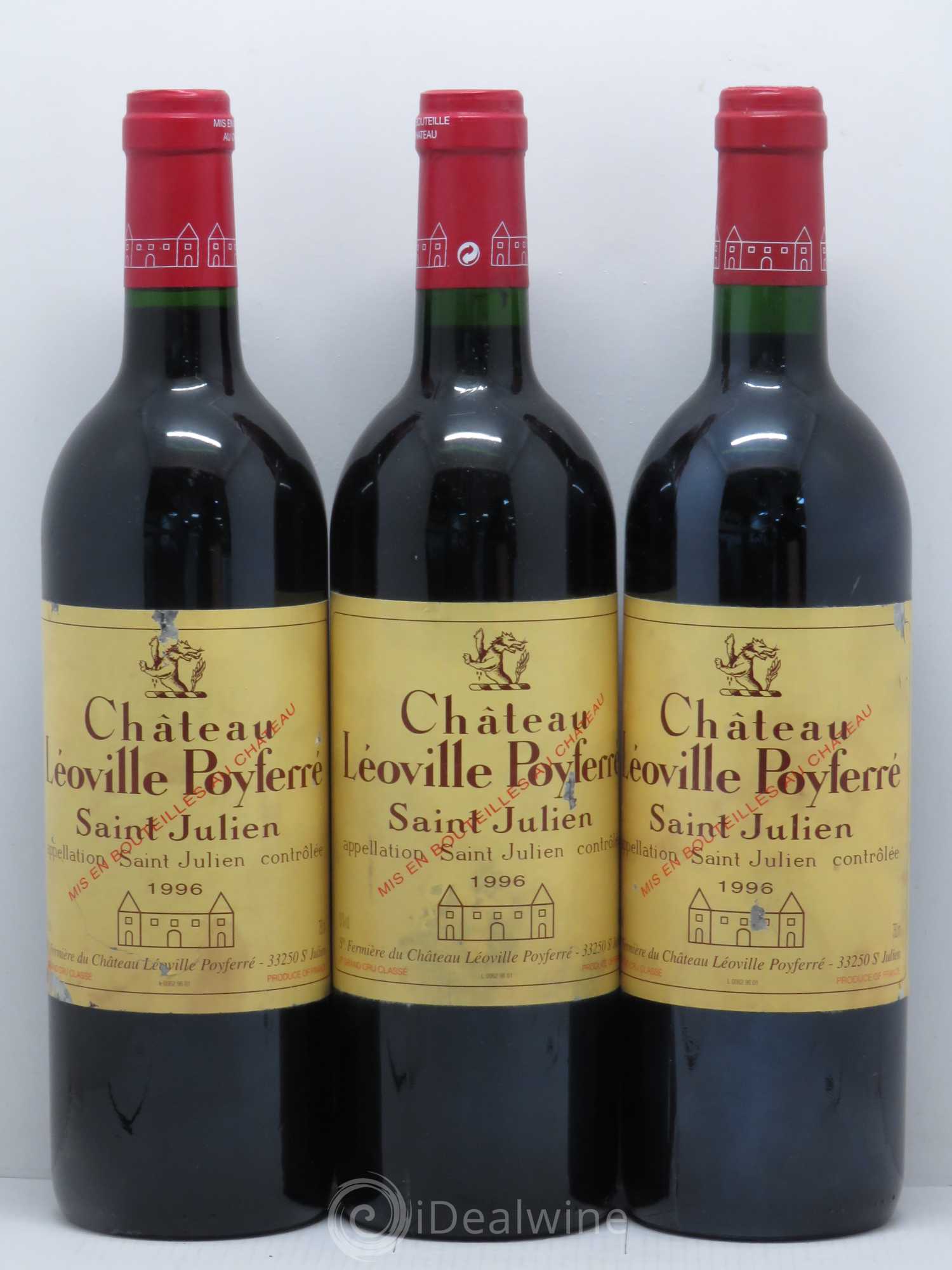 Château Léoville Poyferré 2ème Grand Cru Classé 1996 - Lotto di 6 bottiglie - 1