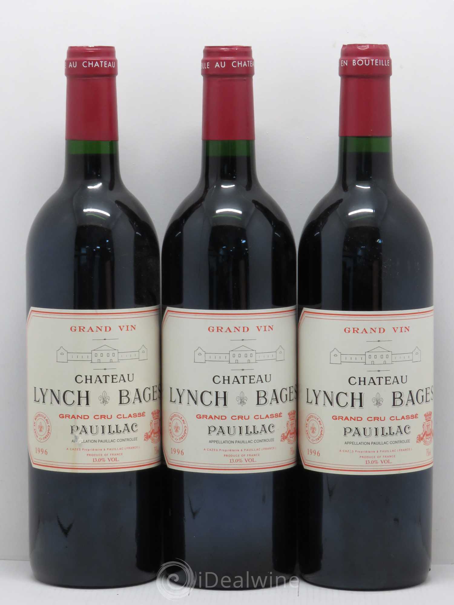 Château Lynch Bages 5ème Grand Cru Classé 1996 - Lot de 6 bouteilles - 1