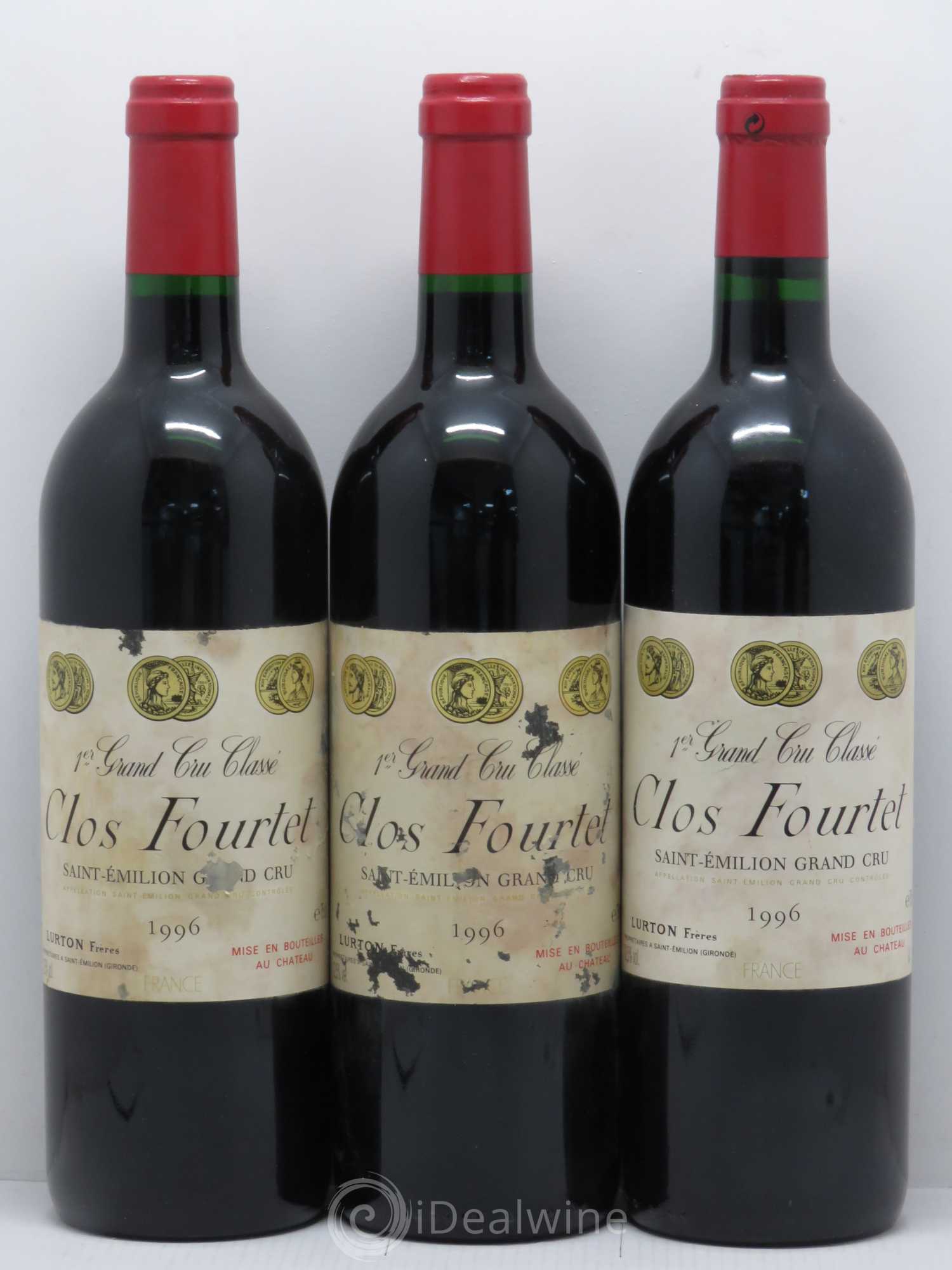 Clos Fourtet 1er Grand Cru Classé B 1996 - Lot de 6 bouteilles - 2