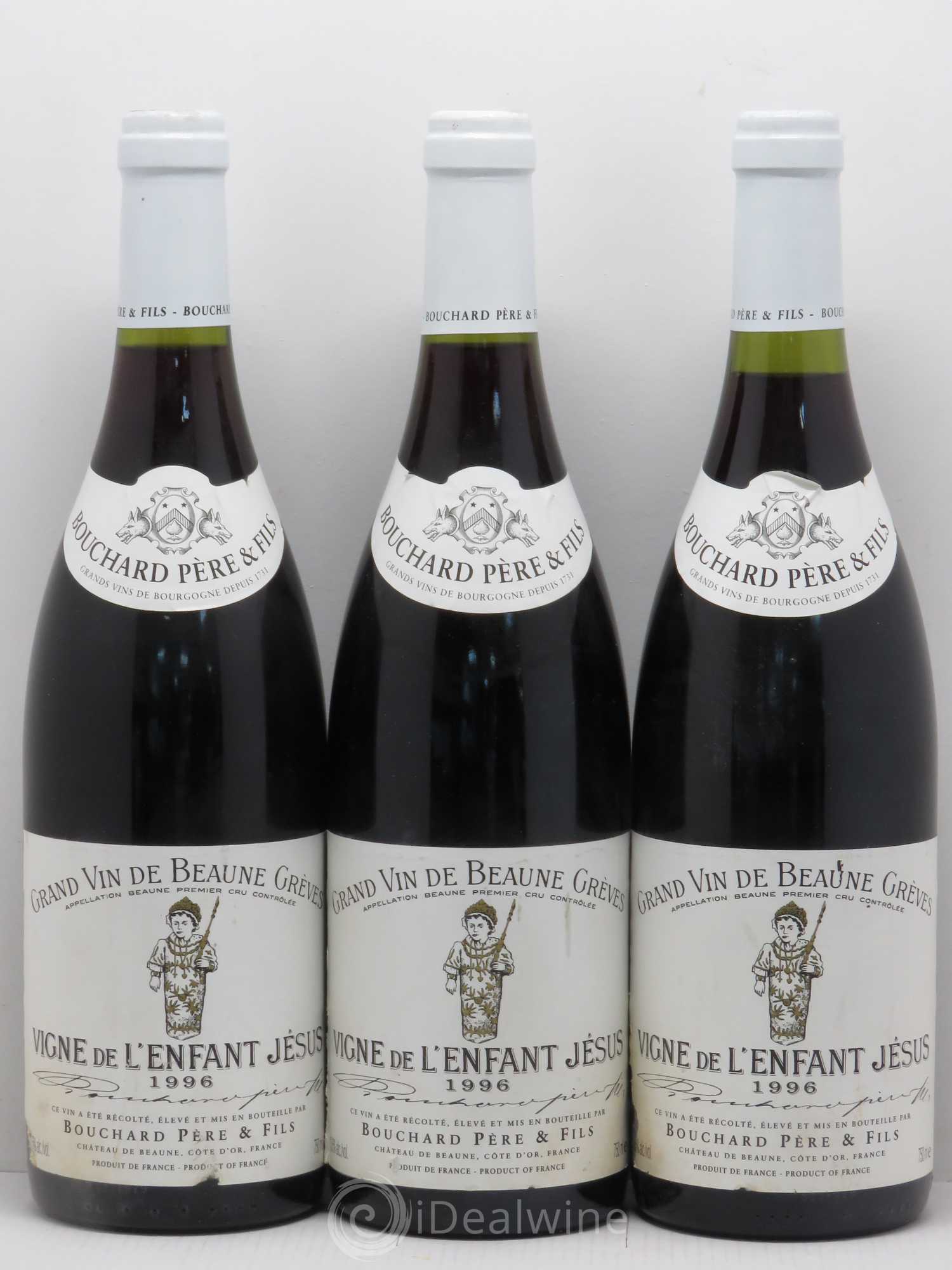 Beaune 1er Cru Grèves - Vigne de l'Enfant Jésus Bouchard Père & Fils 1996 - Lotto di 6 bottiglie - 1