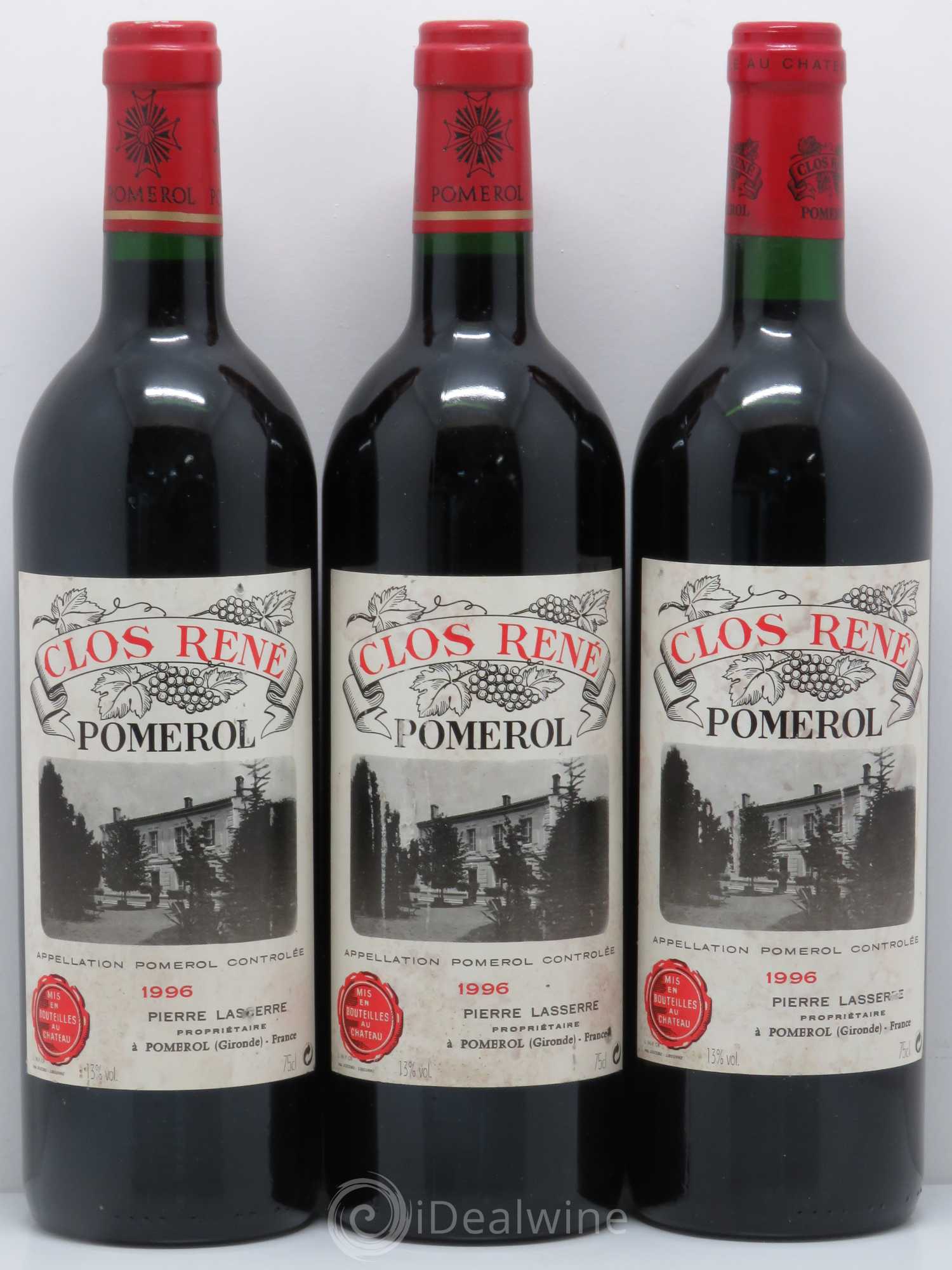 Clos René 1996 - Lot of 3 bottles - 0
