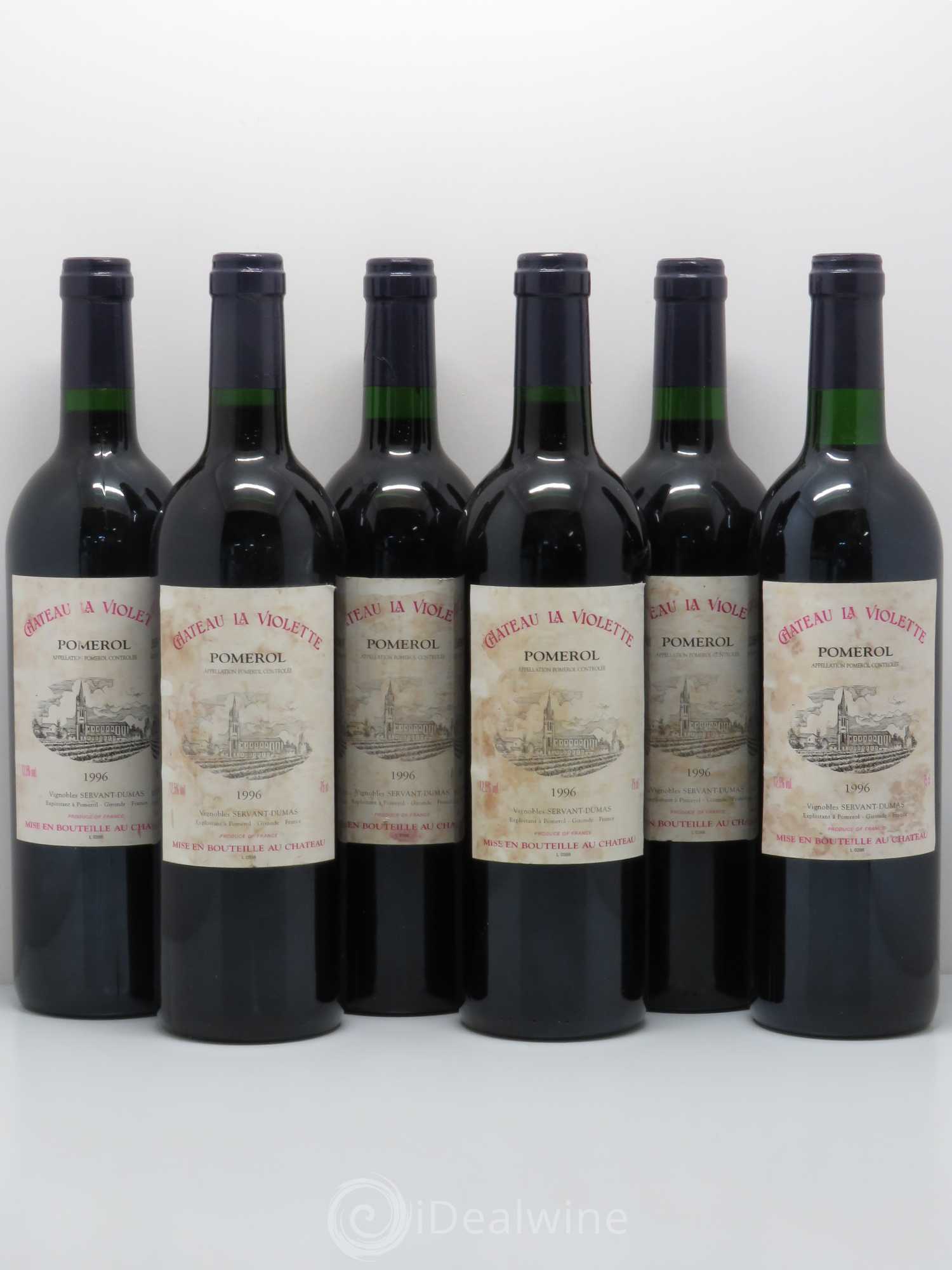 Château la Violette 1996 - Lot de 6 bouteilles - 0
