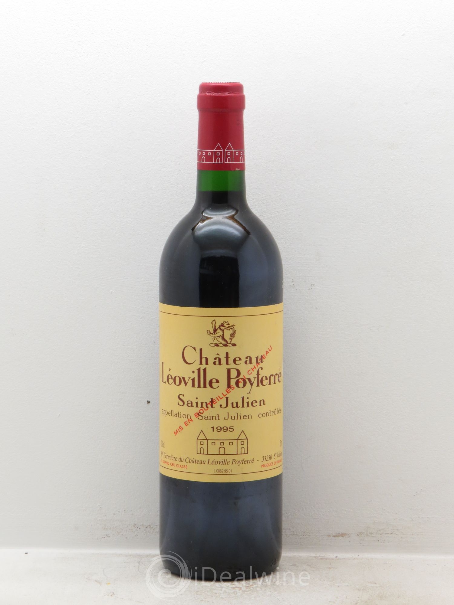 Château Léoville Poyferré 2ème Grand Cru Classé 1995 - Lot de 1 bouteille - 0