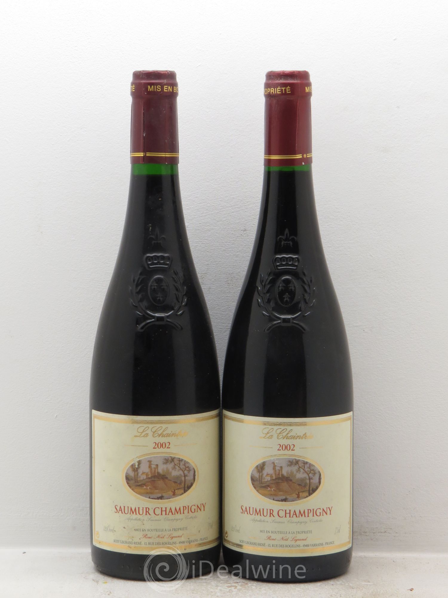Saumur "la Chaintrée" JN Legrand 2002 - Posten von 2 Flaschen - 0