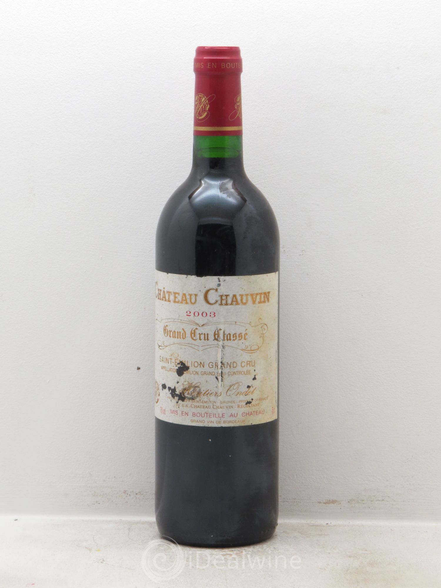 Château Chauvin Grand Cru Classé 2003 - Lot de 1 bouteille - 0