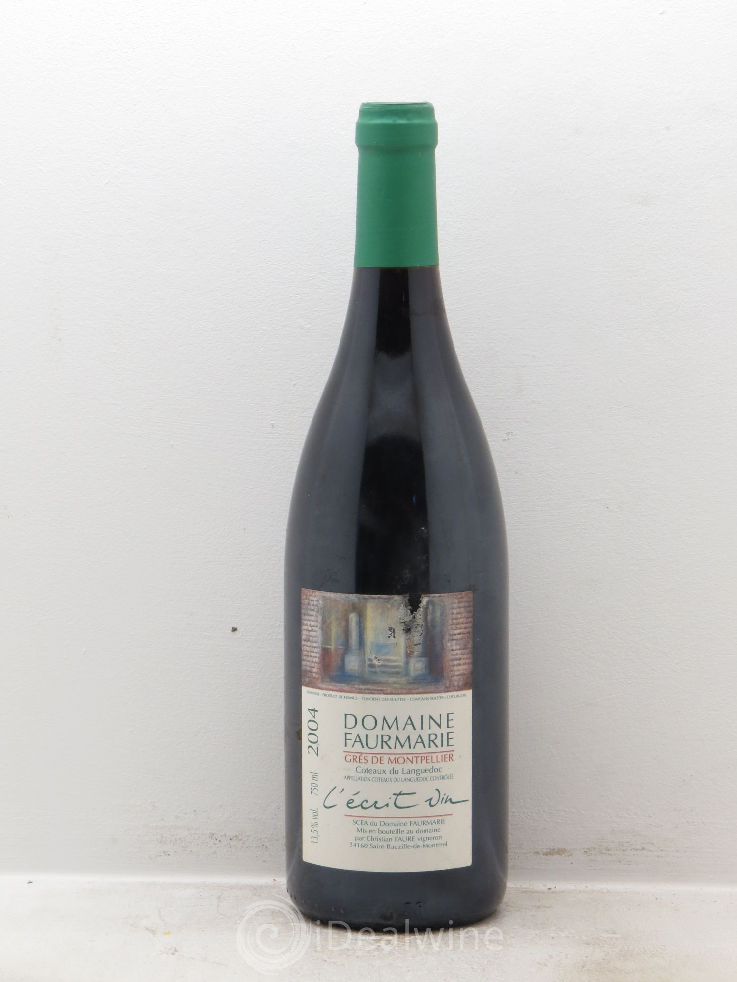 Coteaux du Languedoc Domaine Fourmarie Grés de Montpellier - l'Ecrit Vin (sans prix de réserve) 2004 - Posten von 1 Flasche - 0