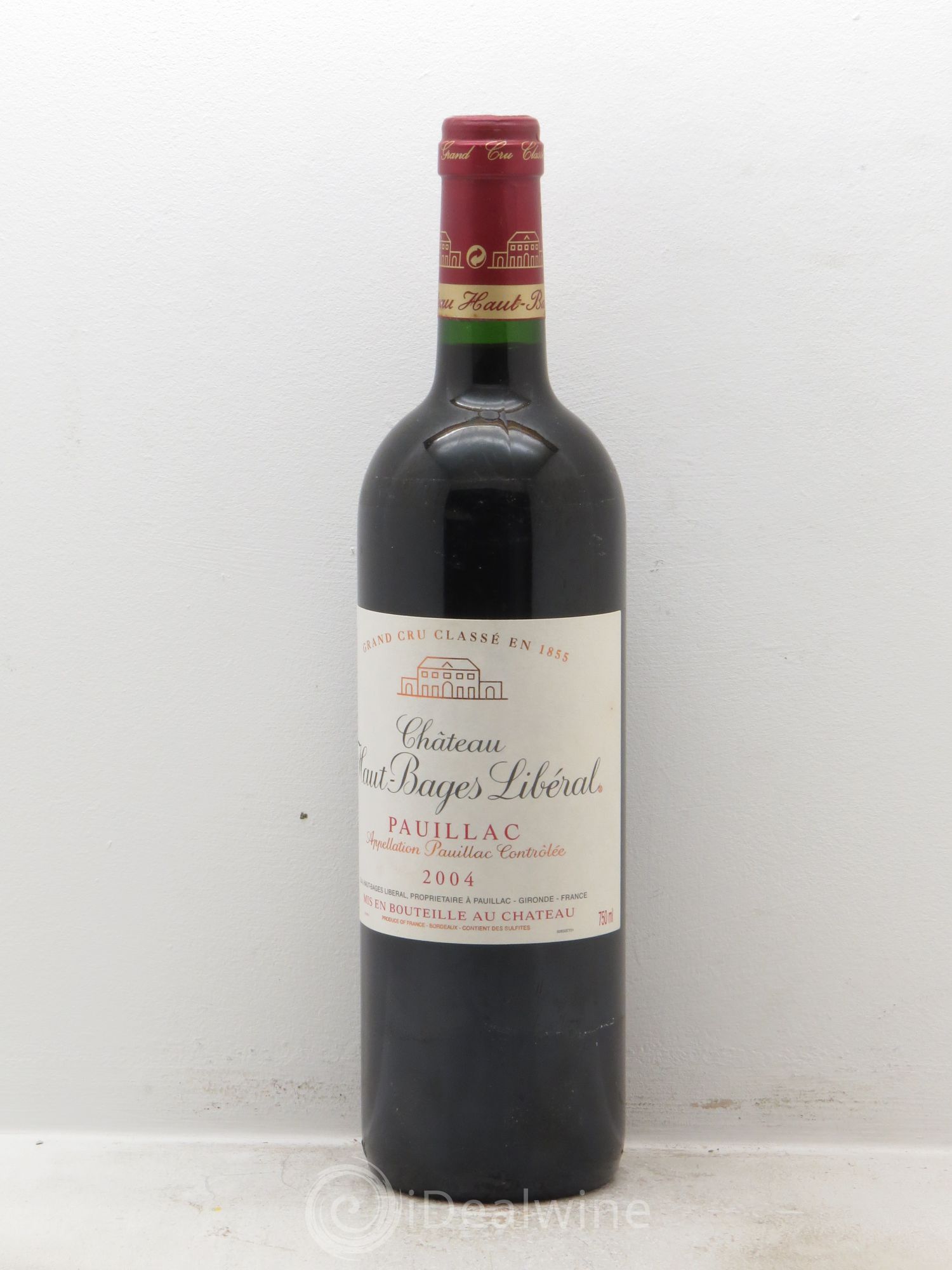 Château Haut Bages Libéral 5ème Grand Cru Classé 2004 - Lot de 1 bouteille - 0